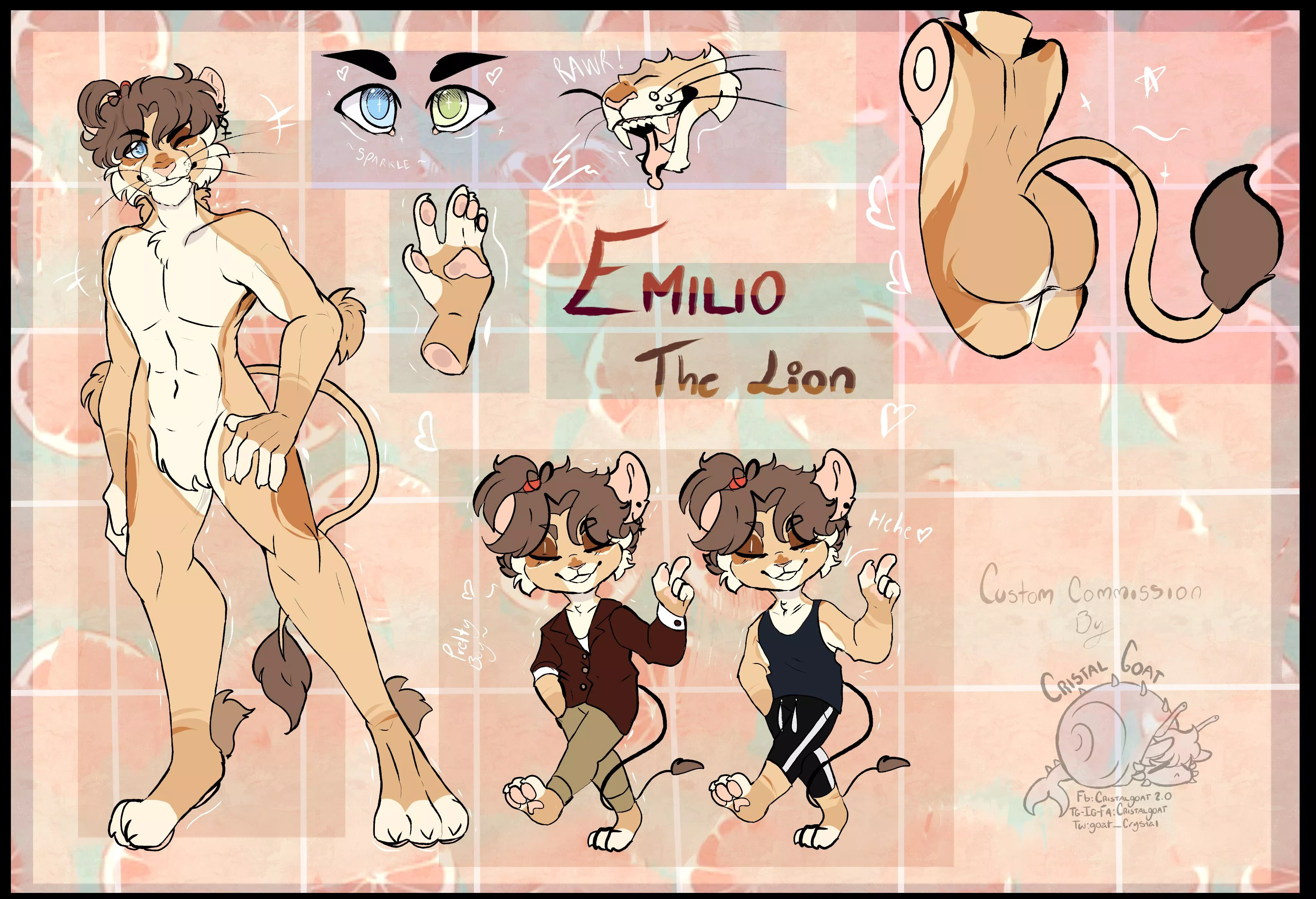 Here’s my new character Emilio by Cristalgoat! If you want to read his description, I’ll leave the link in the comments! He’s a really nice guy! posted by Opening-Put-8121