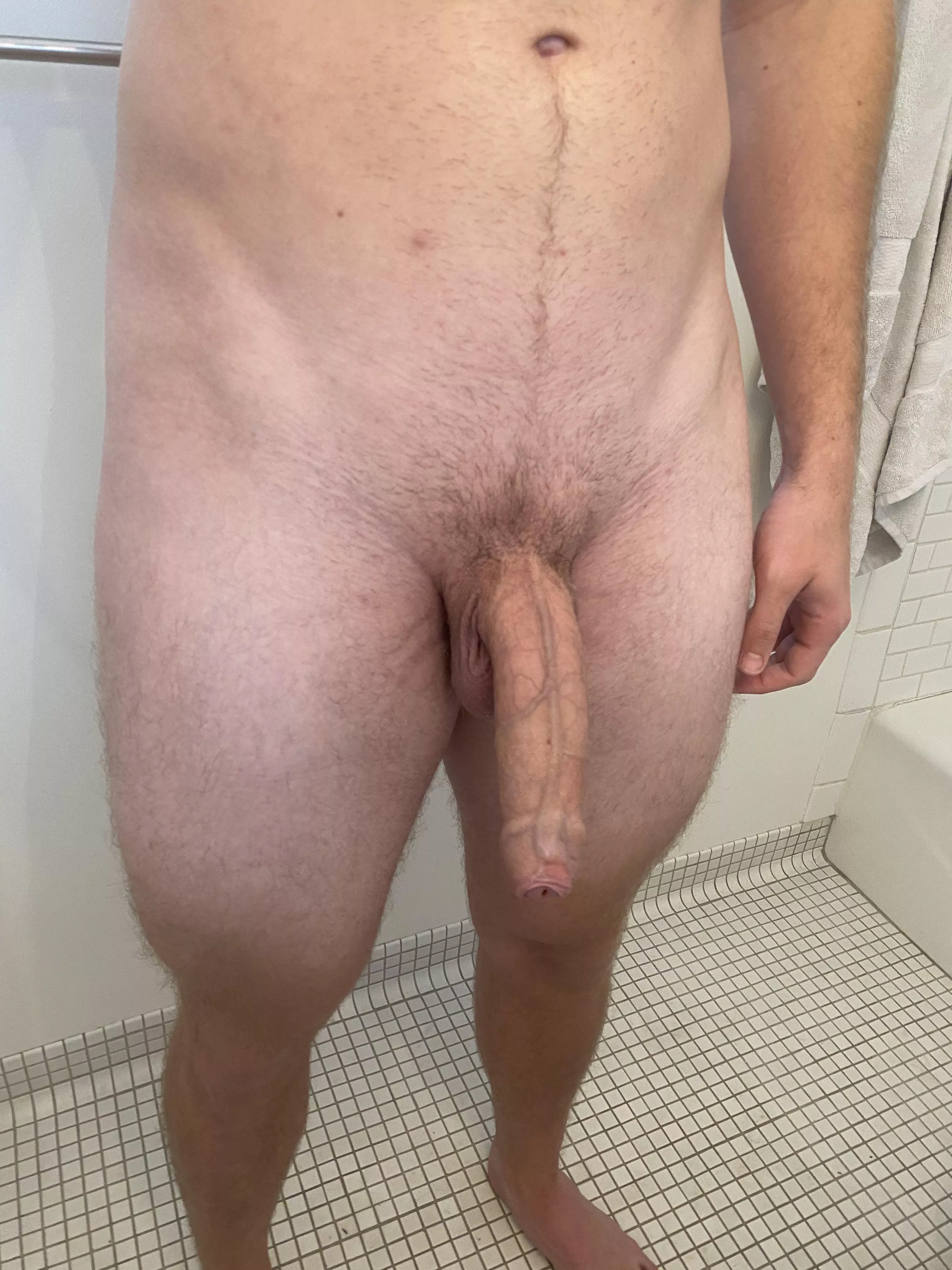 Here’s my uncut cock posted by Tub-23