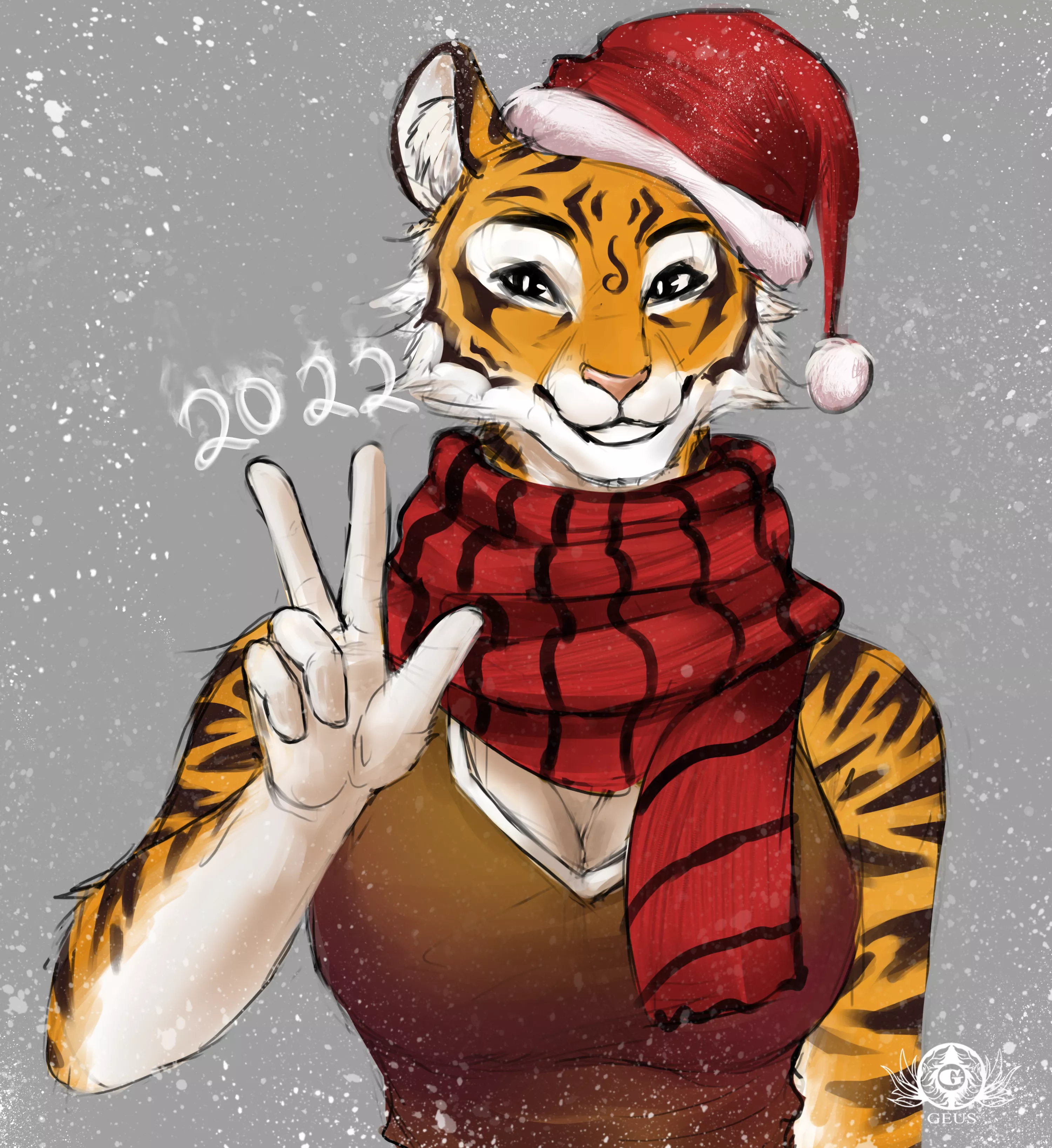 Here's some New Year's Eve art with the wonderful Tigress Furry. Happy New Year to those who already have it, and to those who haven't (me), then to you too, that the next year would be fun, and that your dreams would come true! posted by Just_Geus