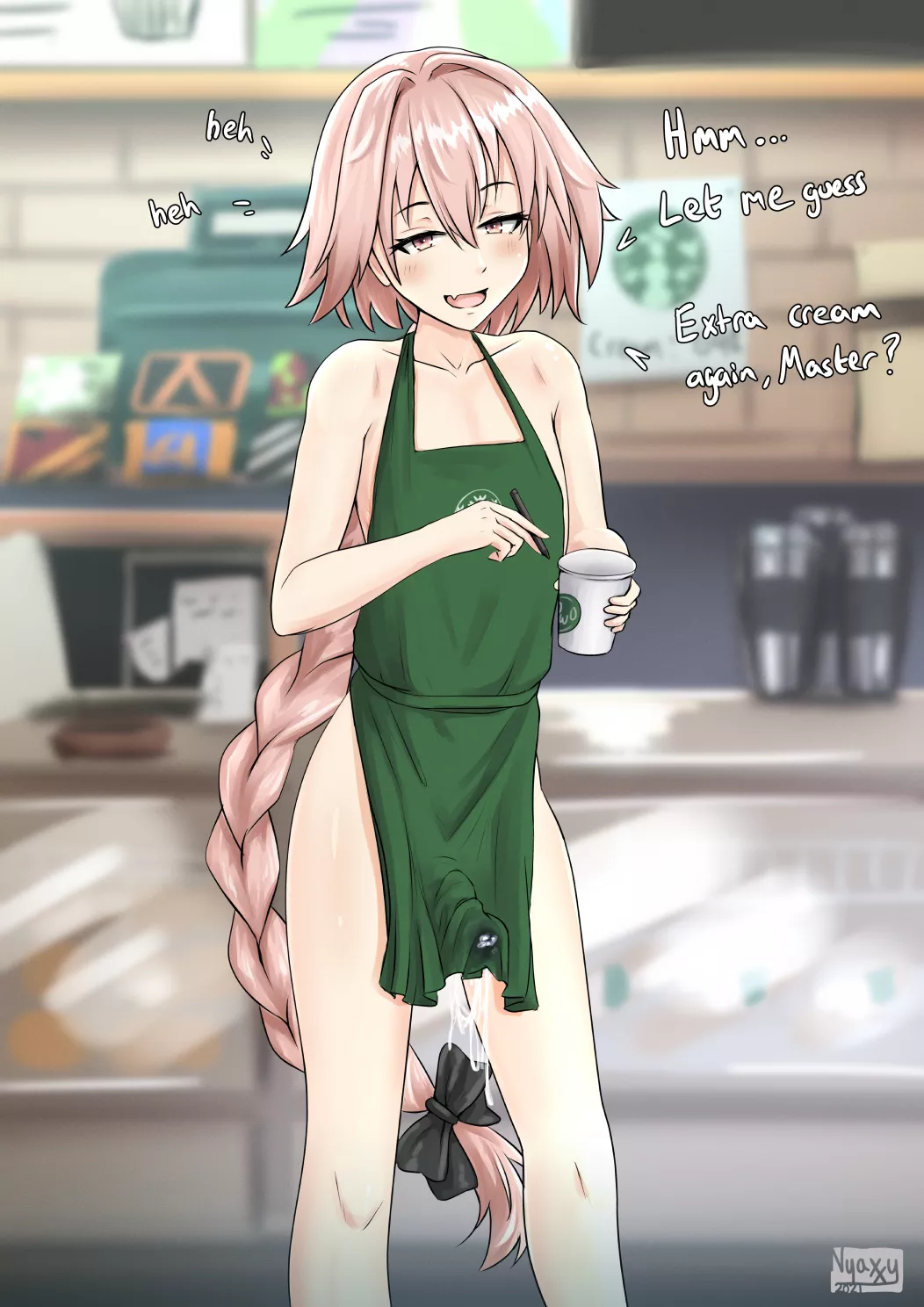 Here's your latte with extra cream! (Nyaxxy_) [Fate/Apocrypha] posted by the_shadeee_tree