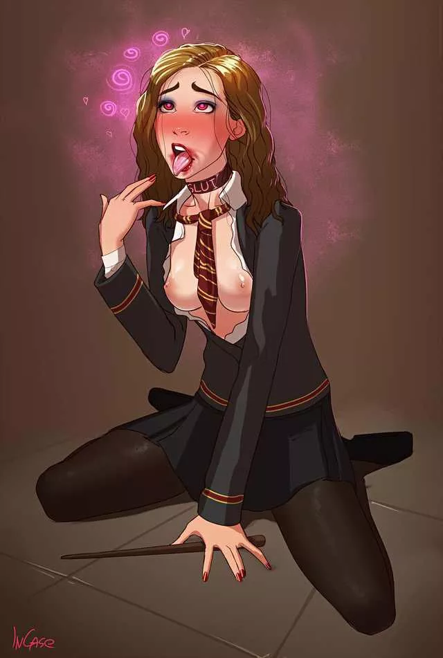 Hermione making herself look like a slut posted by SirCumalot28