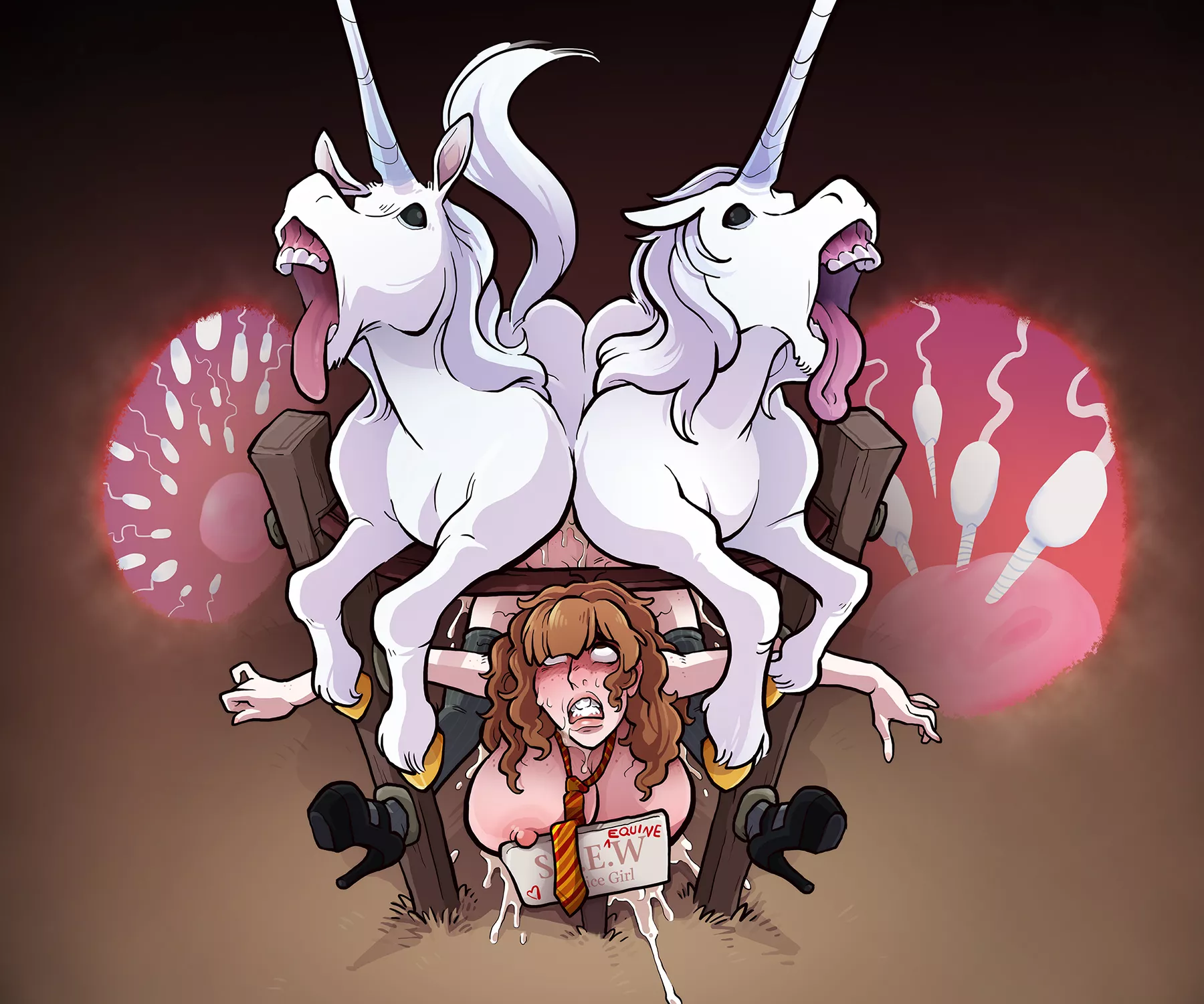 Hermoine's double unicorn stuffing [Artist: Sparrow] posted by [deleted]