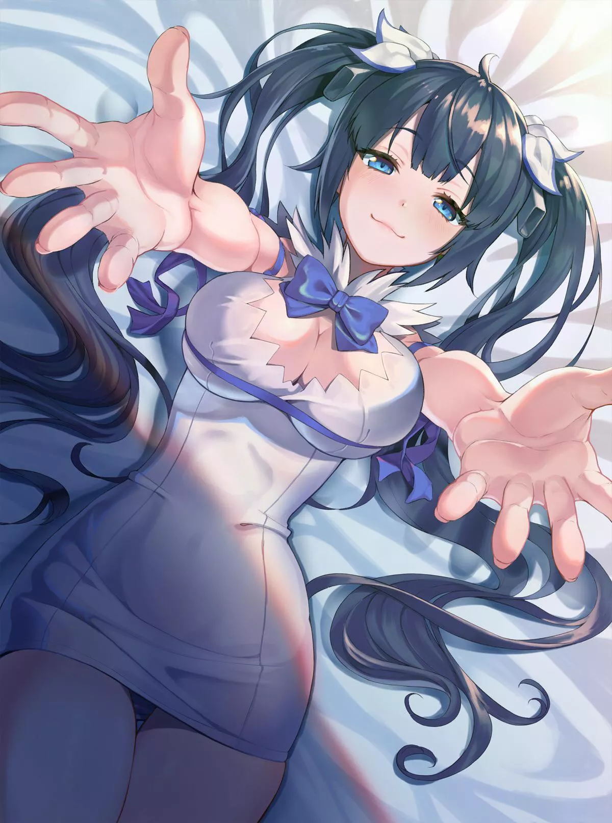 Hestia the booby goddess? Anyways she wants a hug ðŸ¥º [Danmachi] (Credit: Kabu) posted by _YURILVR