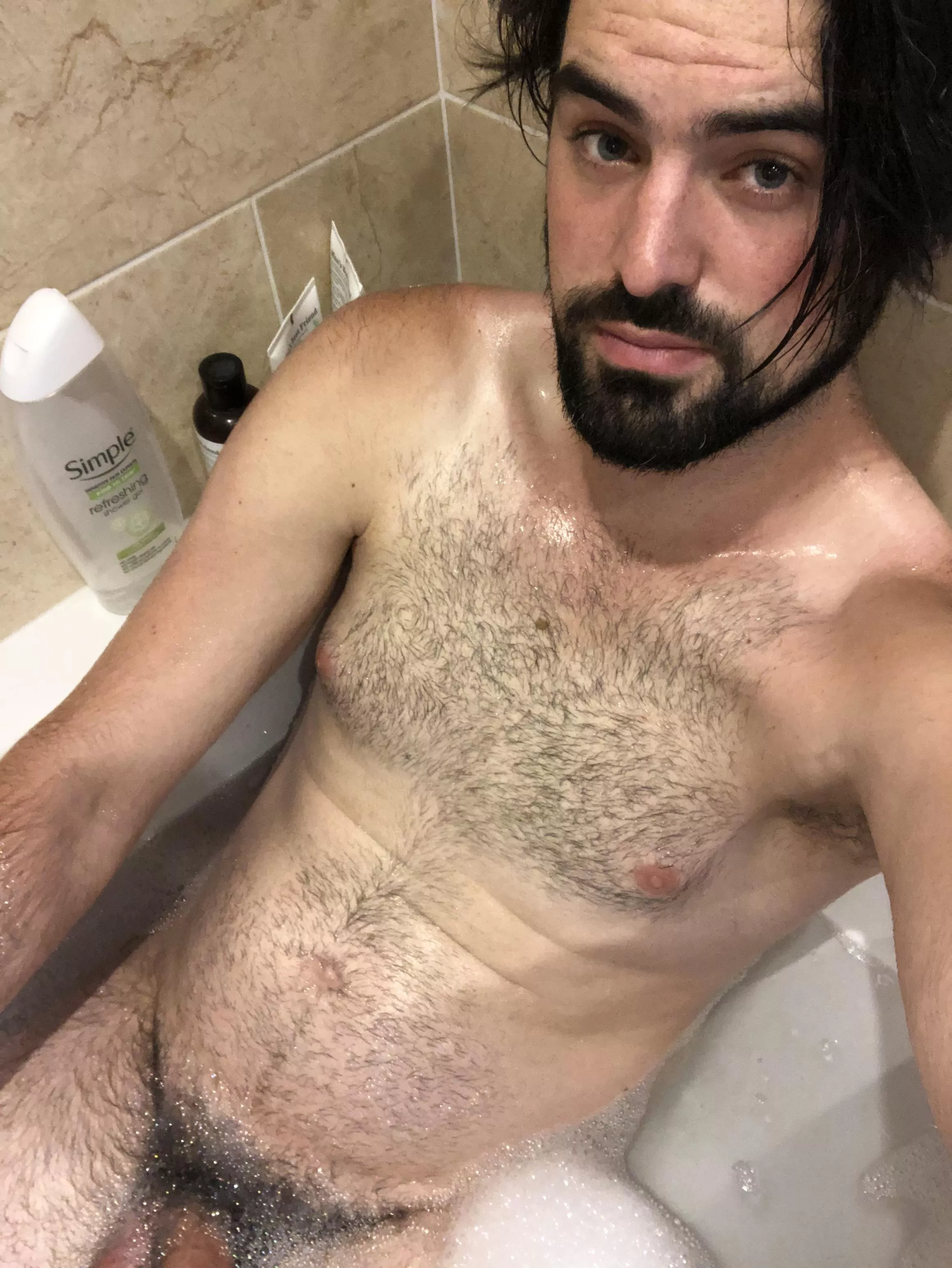 Hey all 😜 I had some great feedback from all you hotties, so here's another pic of me unshaven - I've decided to go back to hairy 😉 posted by lilandlarge69