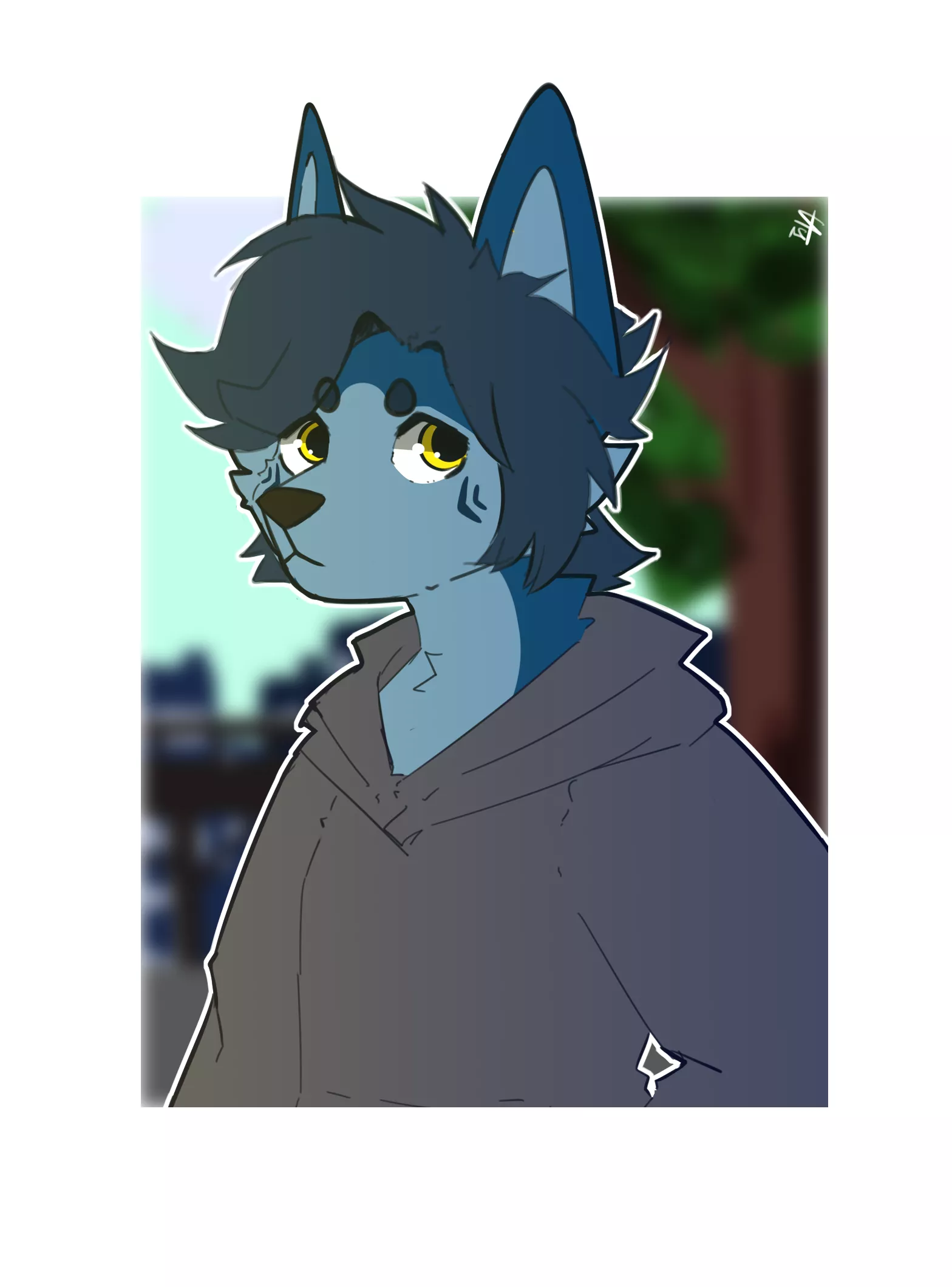 Hey (Art by me @Jax_Collie) posted by Frizzeldz