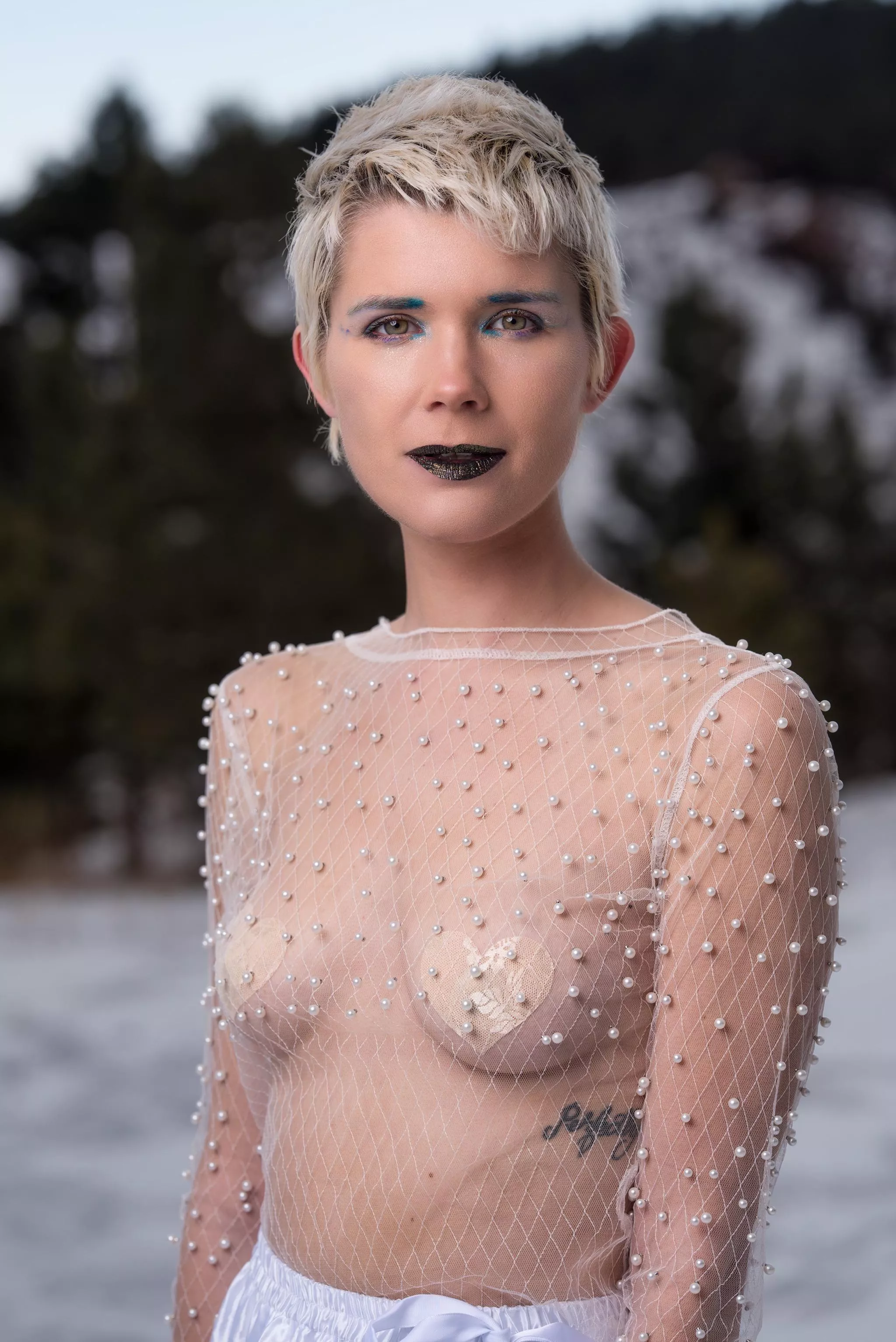 Hey baby! Think it's a little cold outside for short hair? posted by YogaPhotographer