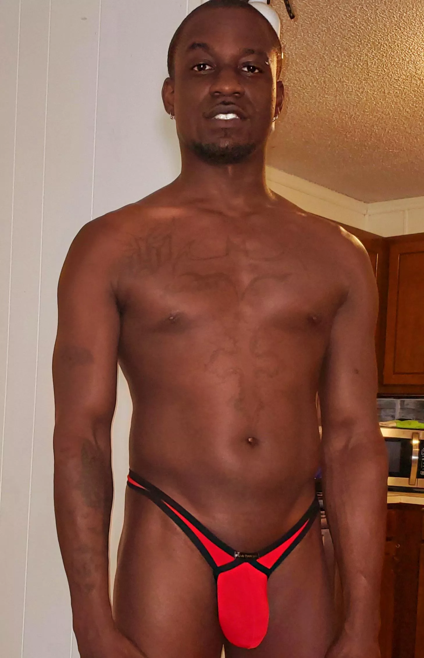 Hey guys. You like my thong? You want me to take it off? free fansly page link in comments posted by westmanthaman