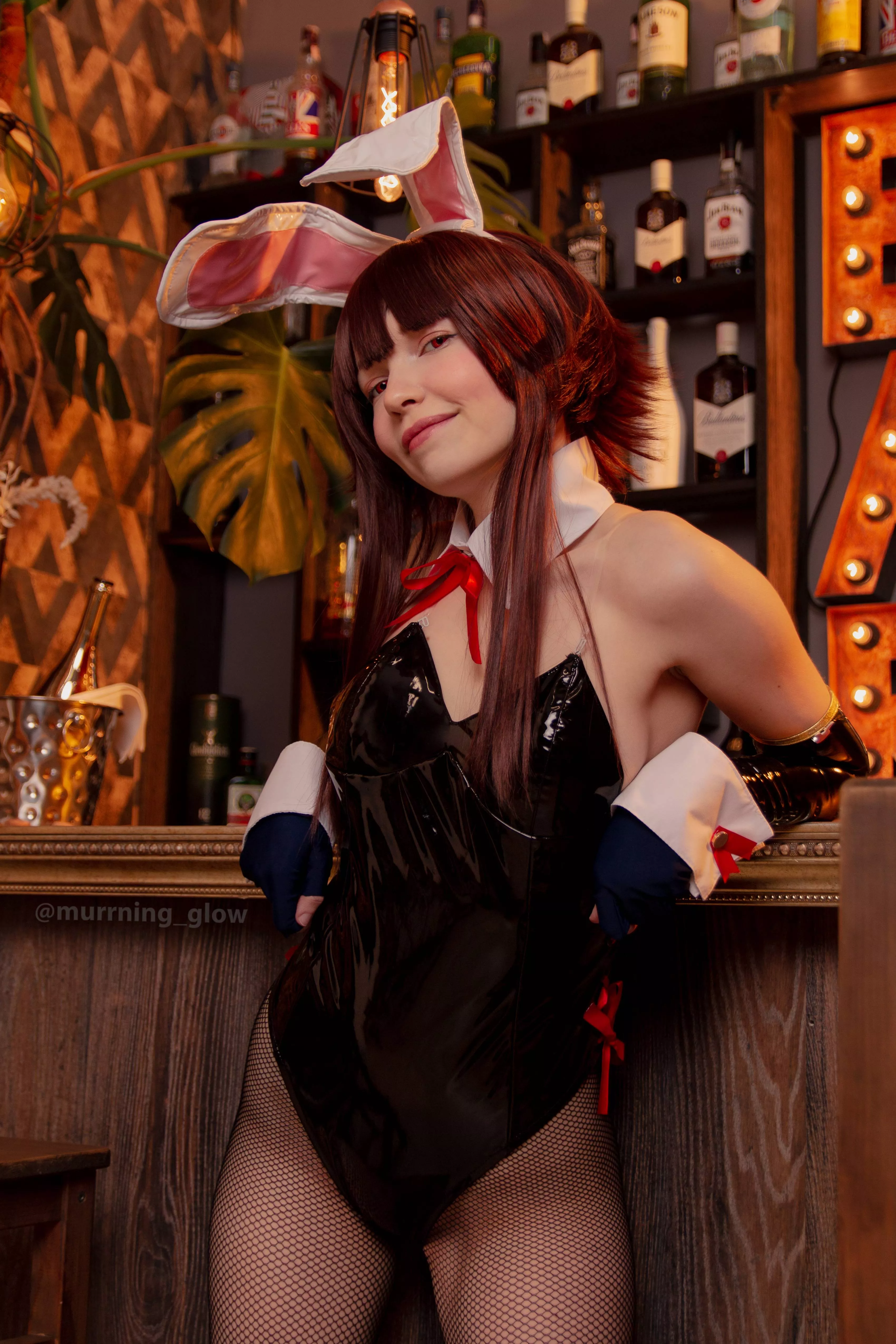 Hey, Kazuma! Are you up for some fun? | My bunny Megumin cosplay - by Murrning_Glow posted by MurrningGlow