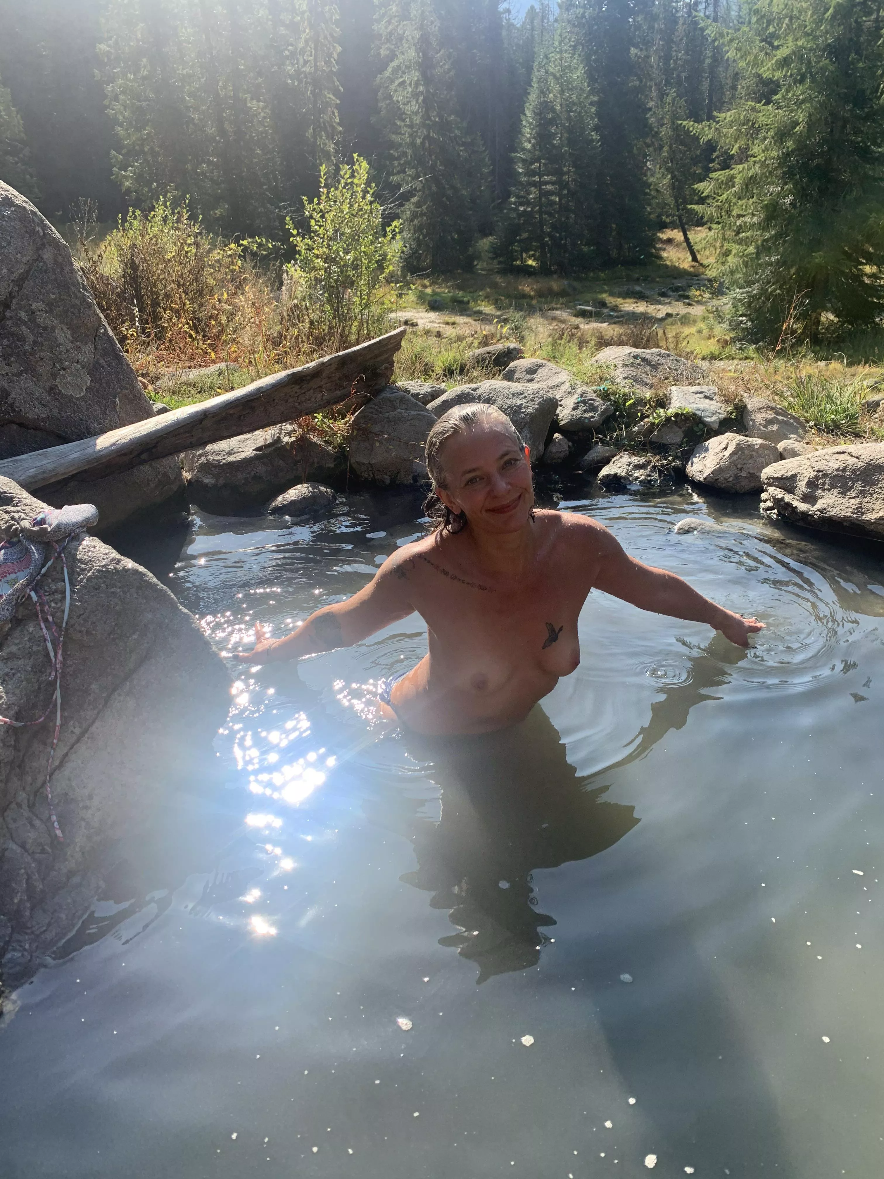 Hey there! I am a new member to the club, wink. I thought I would share this special day from Sept. soaking in those precious mama Gaia minerals from a local hot springs. posted by Gypsyrosebud_