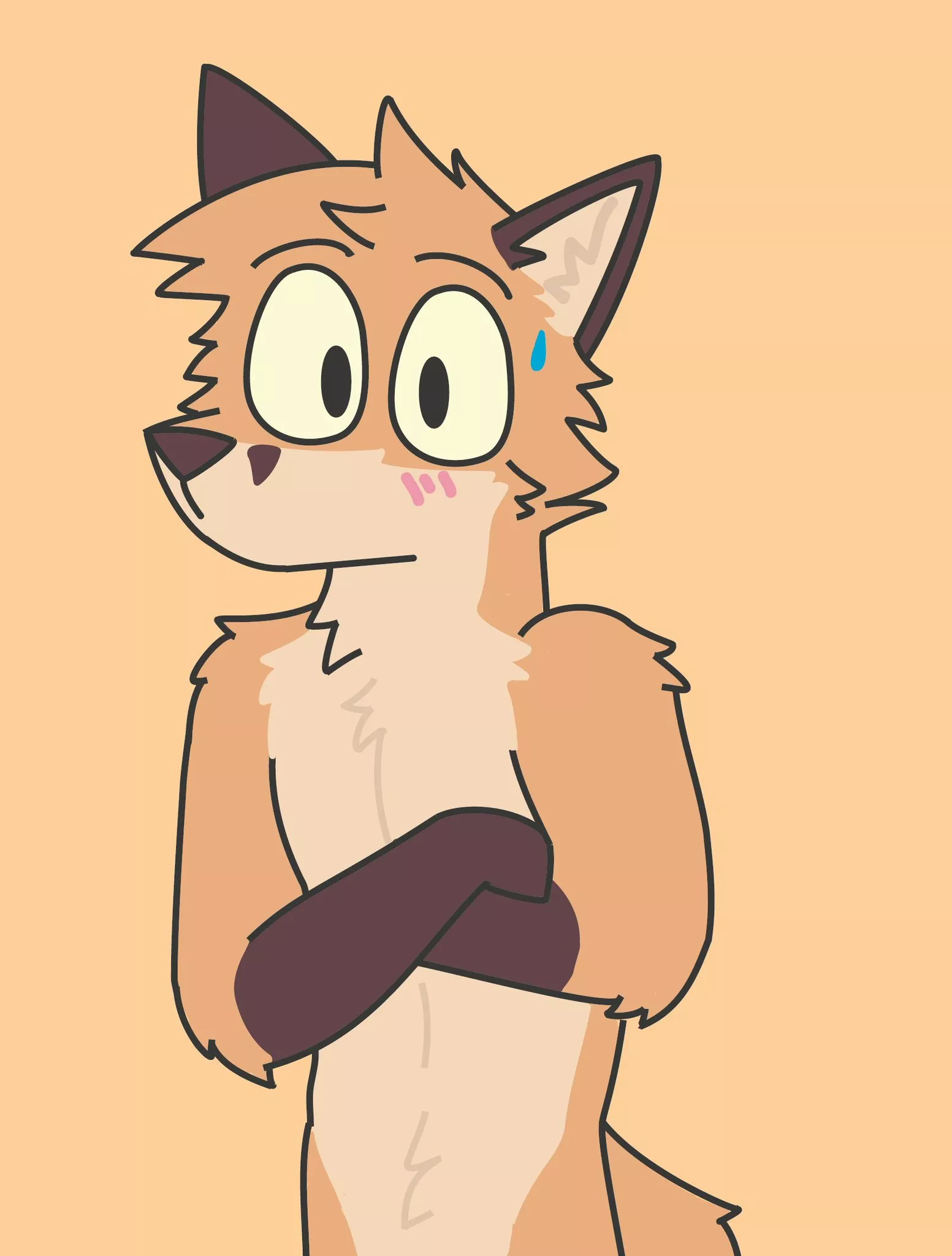 Hey...uhmm... Keep scrolling, I'm just waiting for my bf 😳 ( by me, Littlef7072 on twitter) posted by fox_somewhere