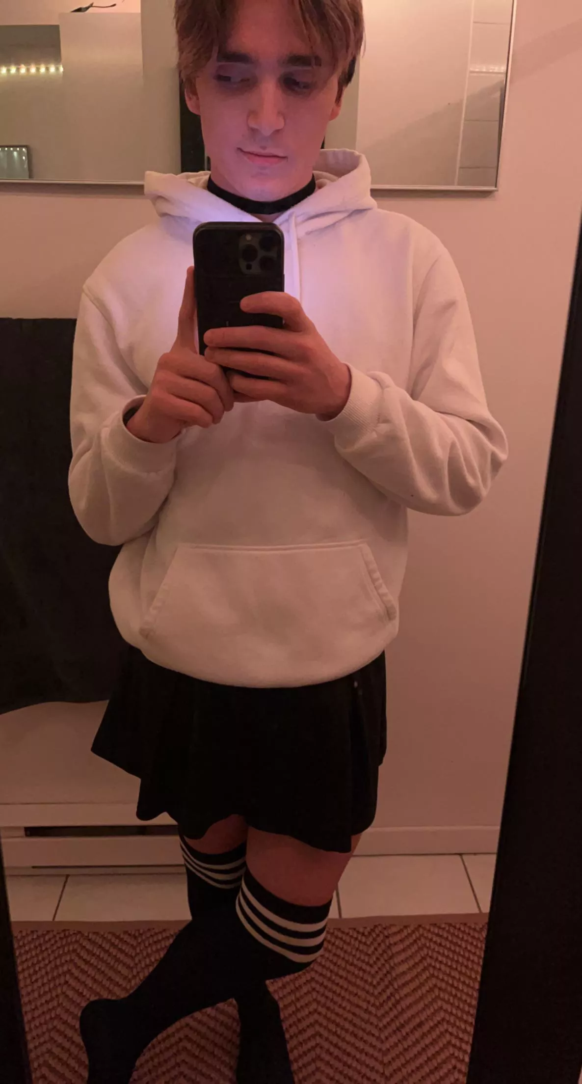 Hi 👋I just got my new outfit after discovering that I’m a femboy ! 😍 Please rate my pic !🥰 posted by Pretend_Property_146