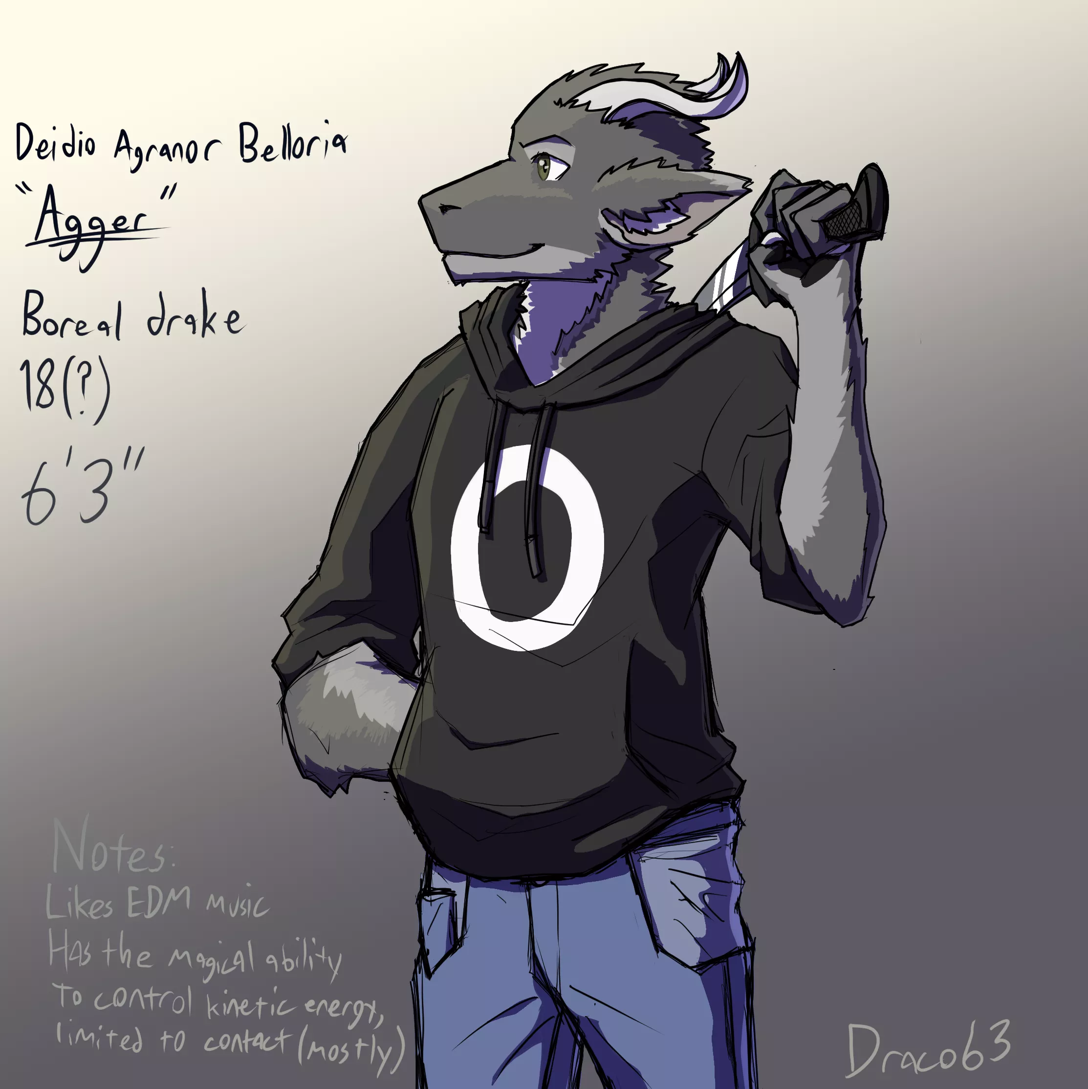 Hi! I'm new to the fandom, here's my fursona! [obligatory owo] posted by Draco63_