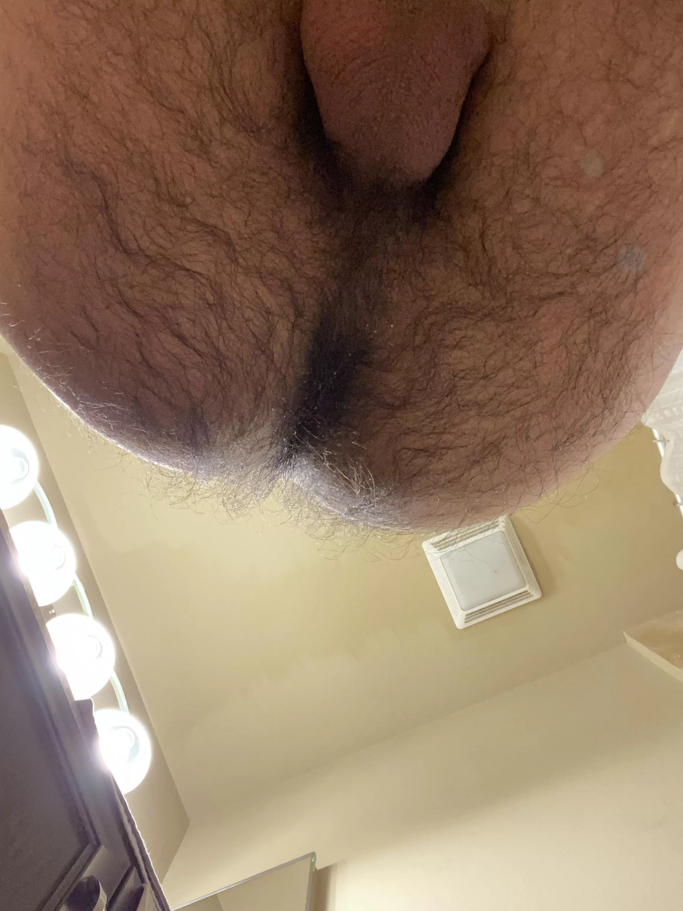 Hii new here , moments before my hairy ass sits on your face posted by Cslimfeet