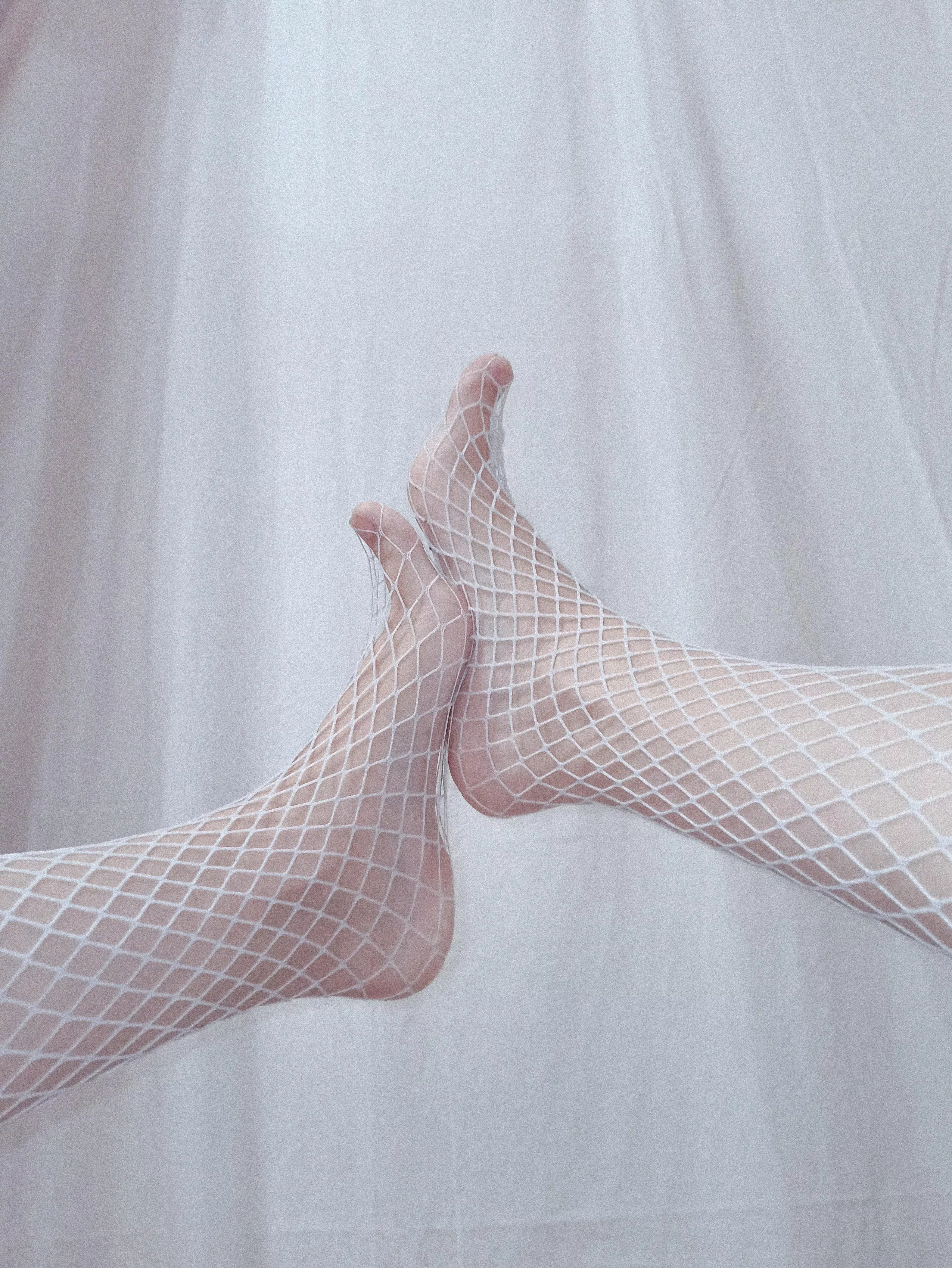 Hii, this my first post here, hope you like my white fishnet 🥺 posted by paprikadolce