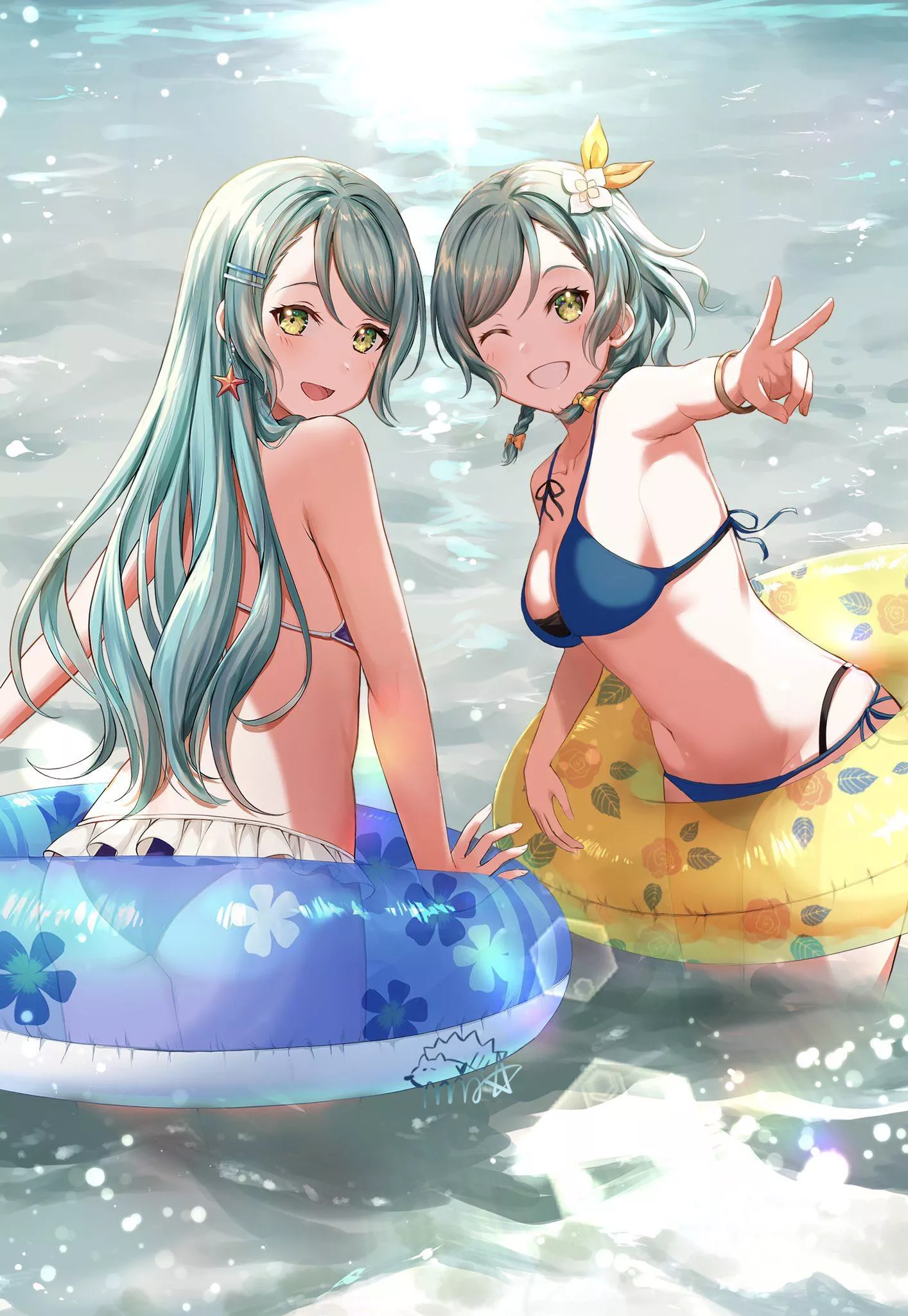 Hina and Sayo Hikawa (BanG Dream) posted by Hanaby