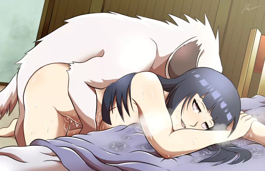 Hinata and her true love Akamaru (eunnie) posted by Crazy_Cowboy_99