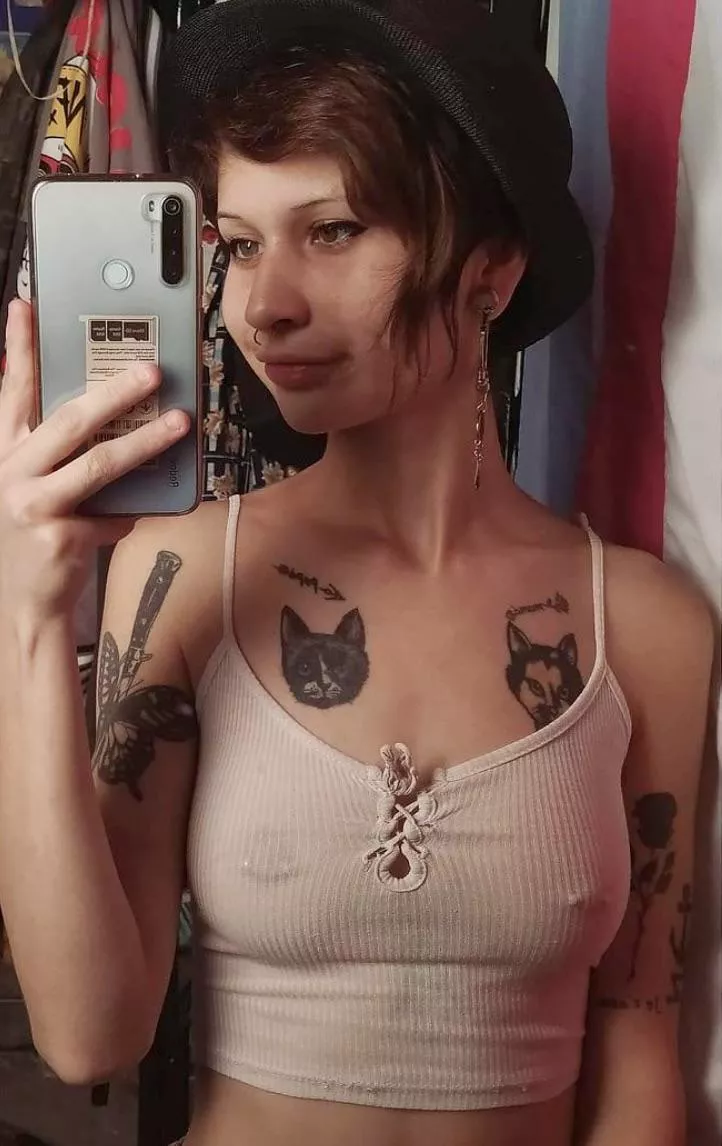 Hipster girl with pierced nipples posted by SoCal9394