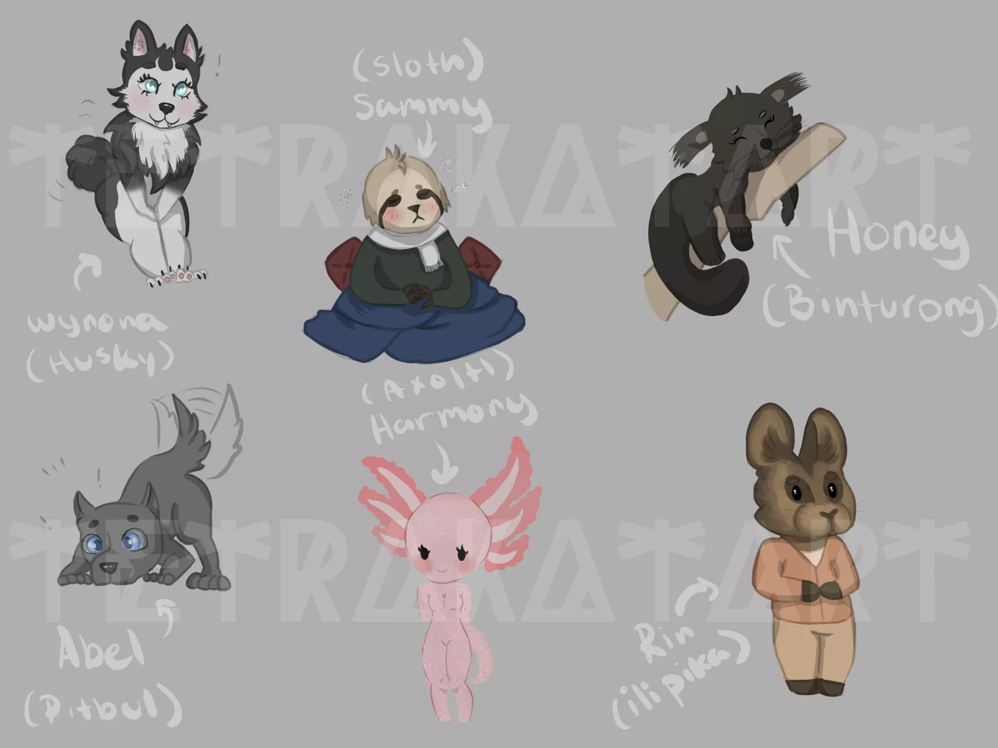 Hoi. o/ I made some adoptable chibis. They are $15 a piece. ; v; Which one is your favorite? (Mine's Abel.) posted by anti_crust