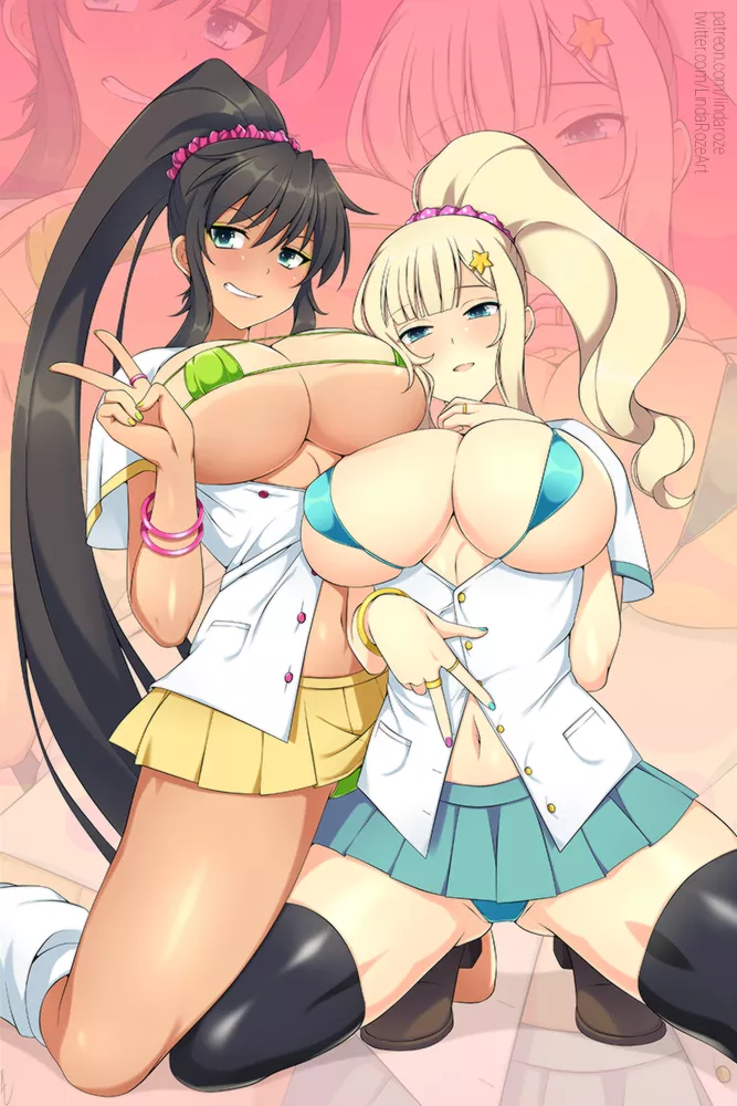 Homura x Yomi [Senran Kagura] (LindaRoze) posted by LindaRoze