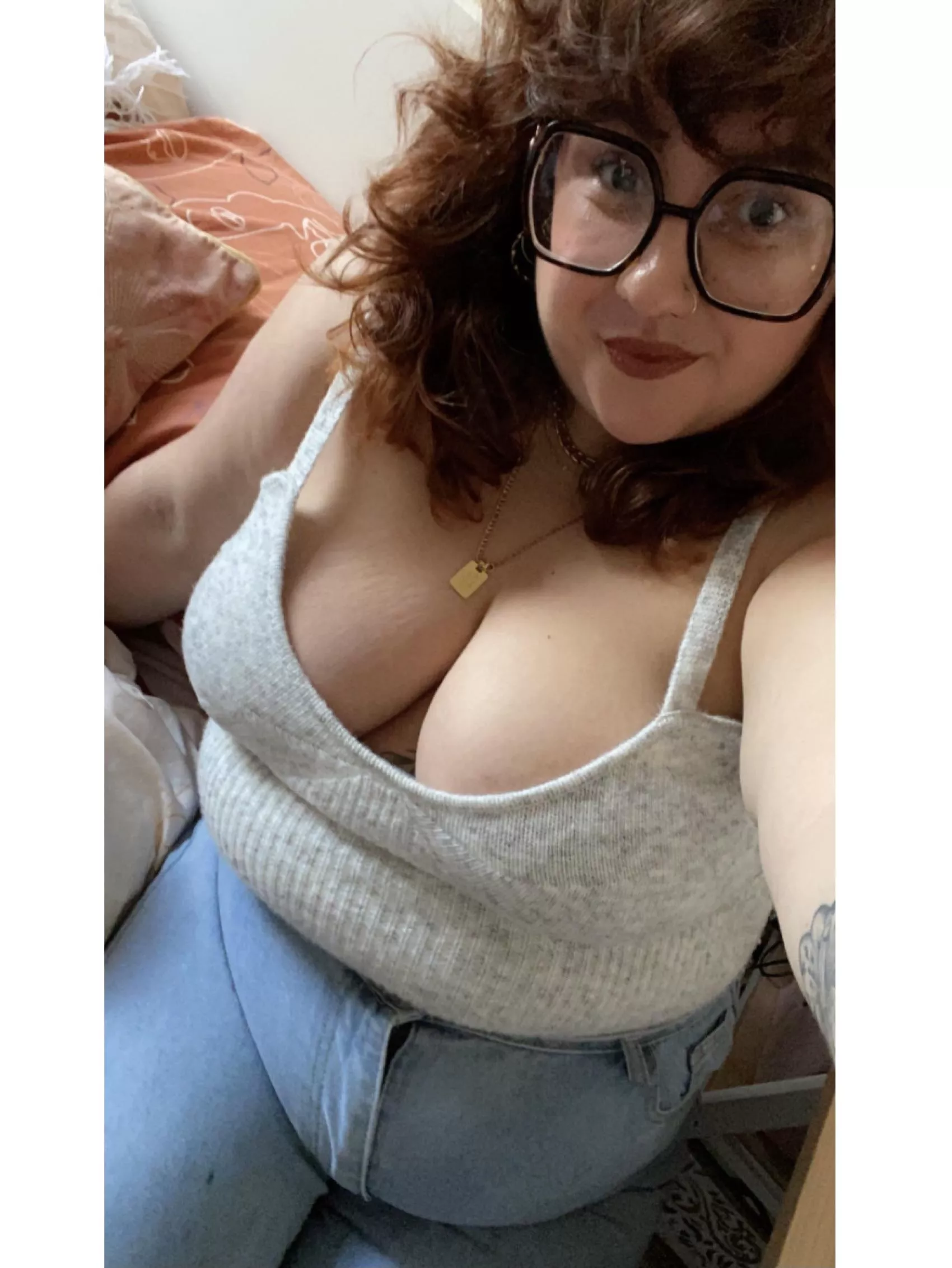 Hope you like girls with glasses ðŸ¤­ posted by freya_fox