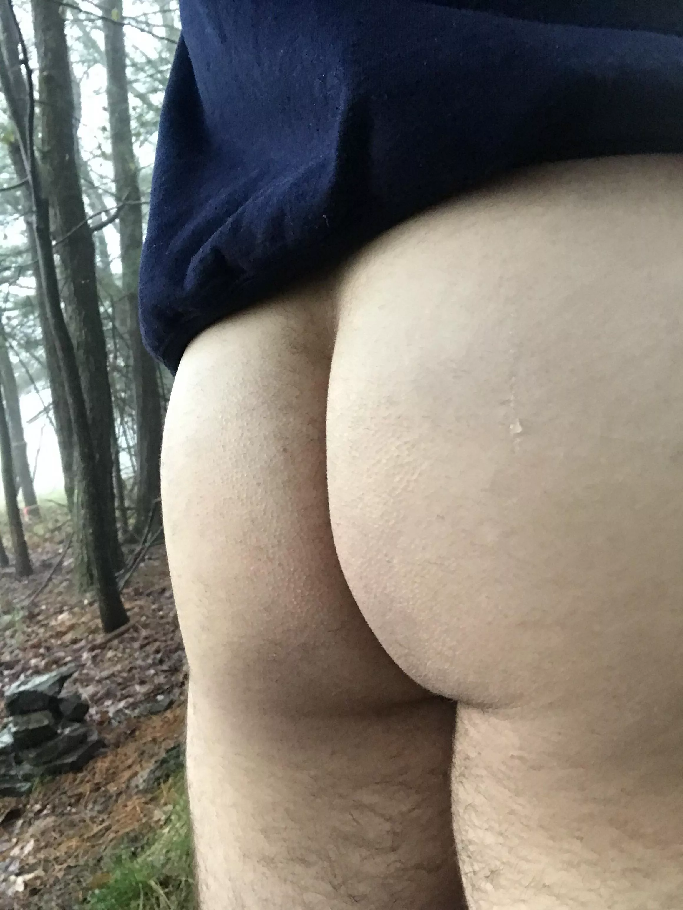 Hoping â€œno oneâ€ sees me walking out in the woods like this [20] posted by bben5