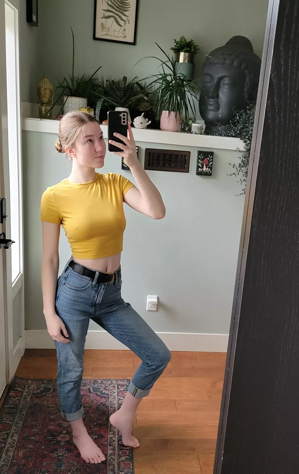 Hoping to bring a little sunshine into your life with this yellow shirt! posted by jade_love_12345