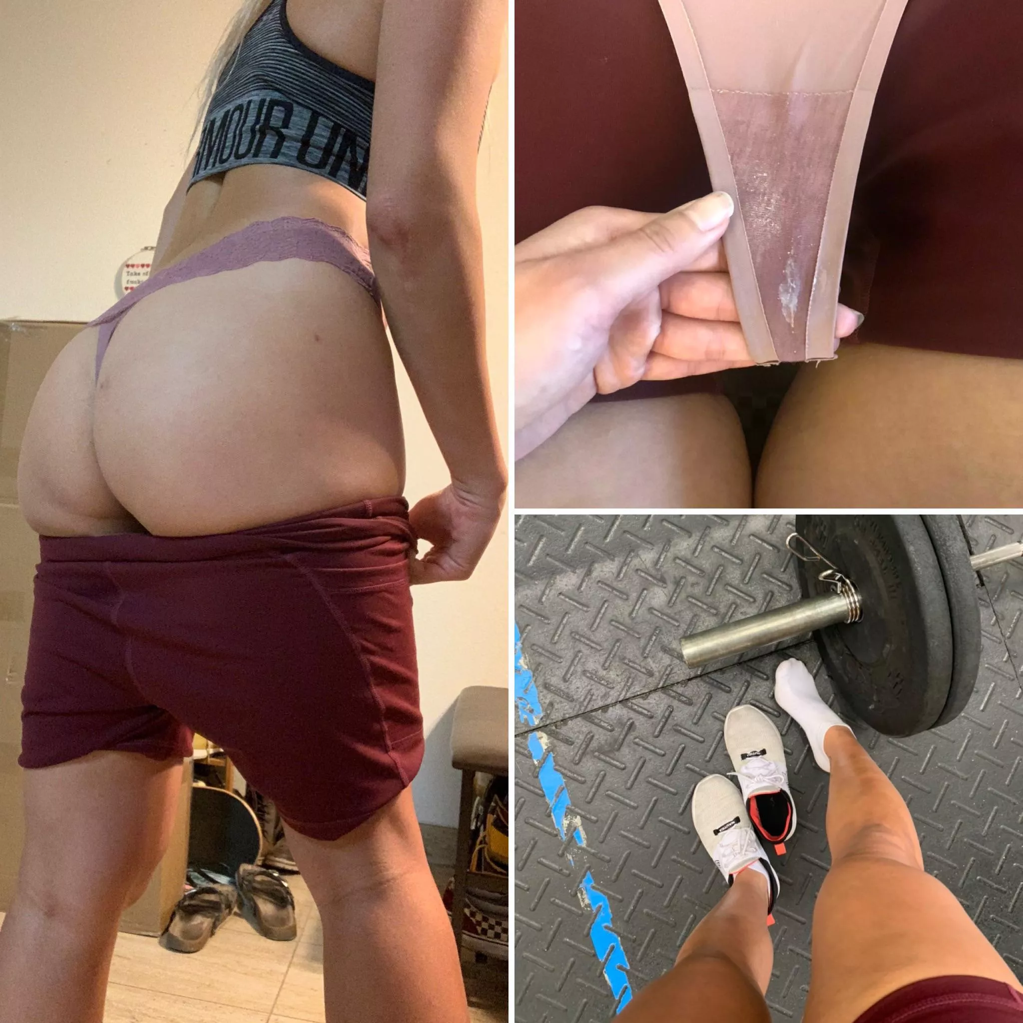 Horny CrossFit babe and her sweaty and creamy thong 🥵 posted by librabutterfly