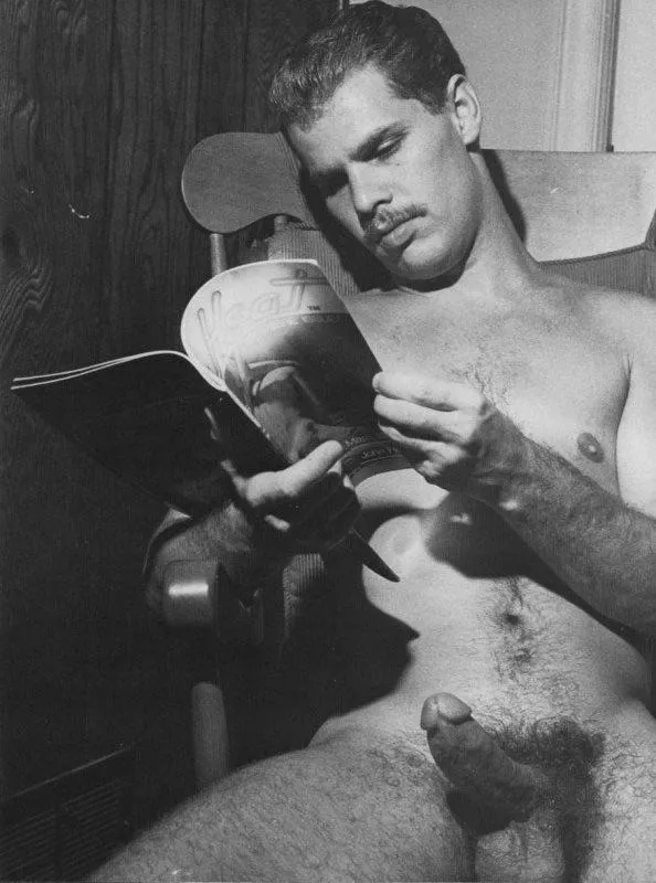 â€œHorny , reading his porn magâ€ posted by neilfromsydney2003