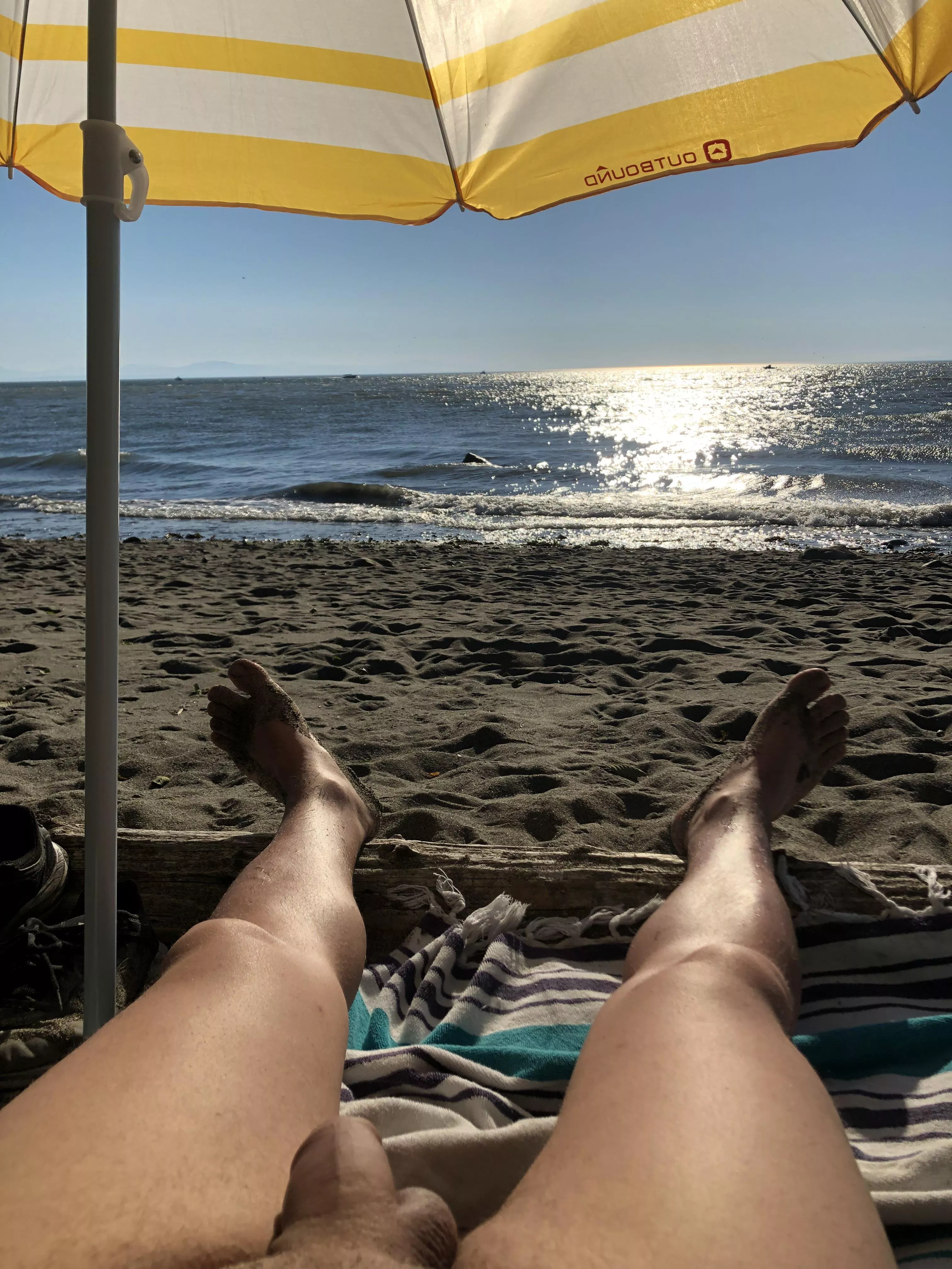 Hot Beach Cold Sea, makes for a nice day (Wreck Beach Trail 4, Vancouver) posted by archie_vanc