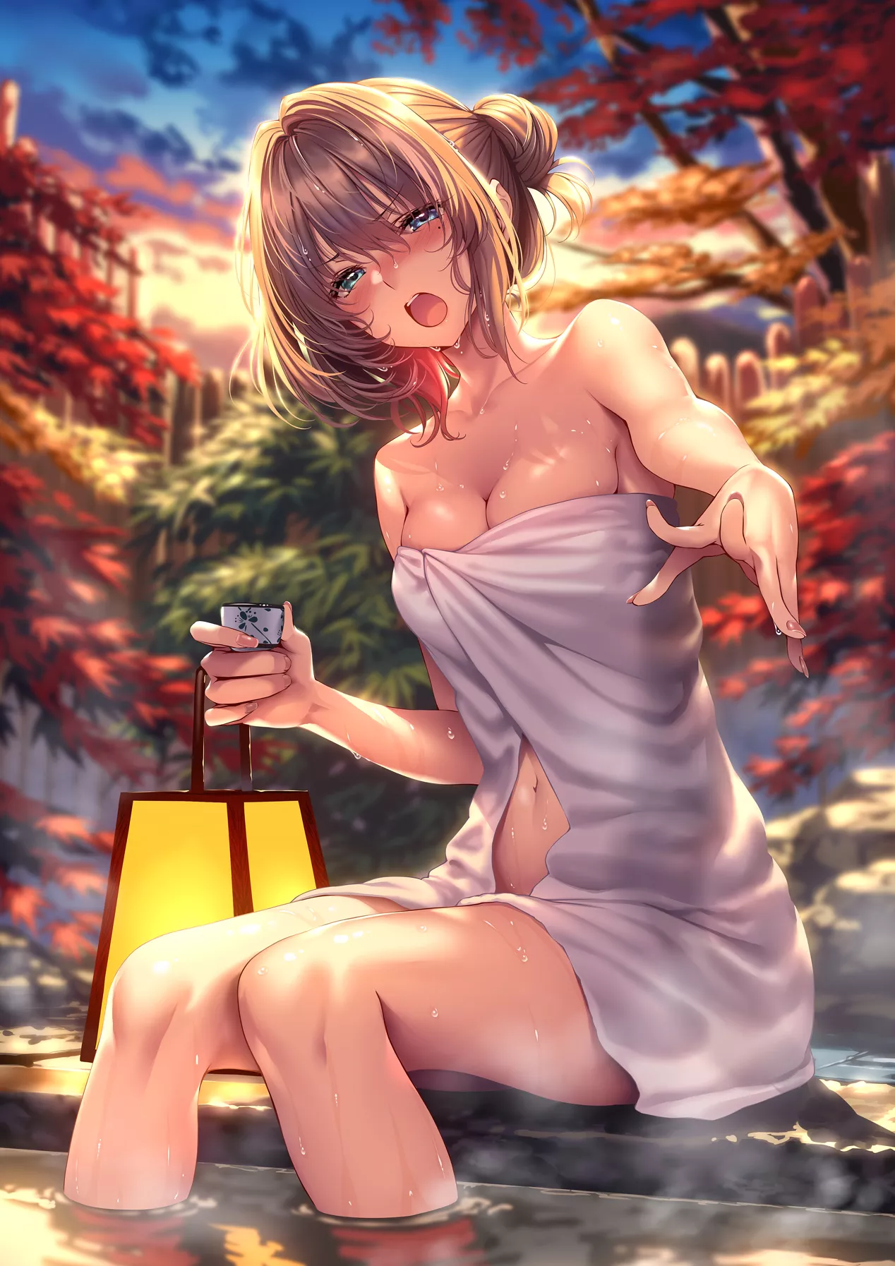 Hot springs (ピロ水) [The Idolmaster] posted by KarmaIsMyB1tch