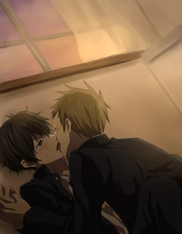 Houtarou and Satoshi [Hyouka] posted by Yaoi_MakesMe_Cum