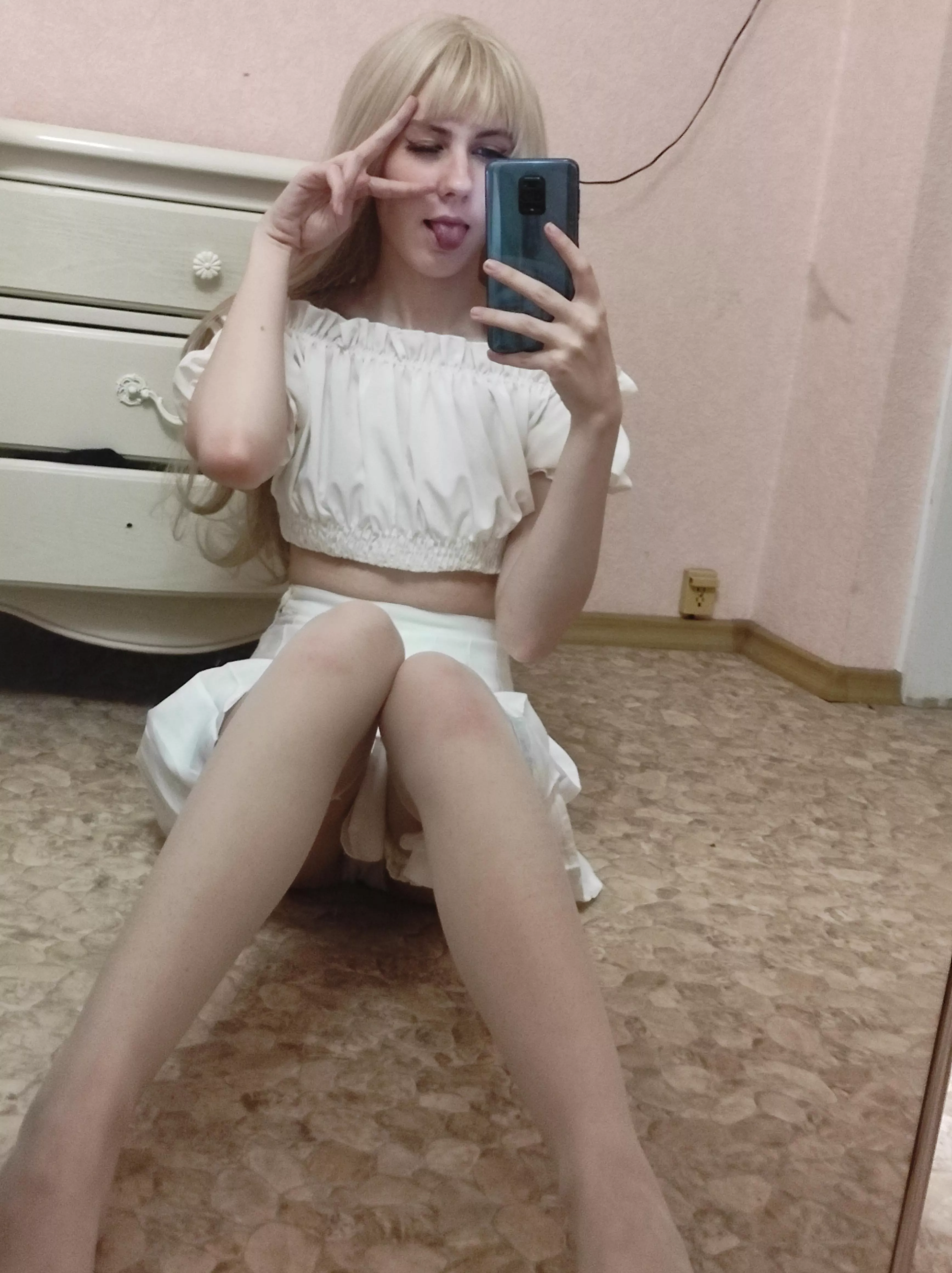 How about white stockings? posted by _sana_doll