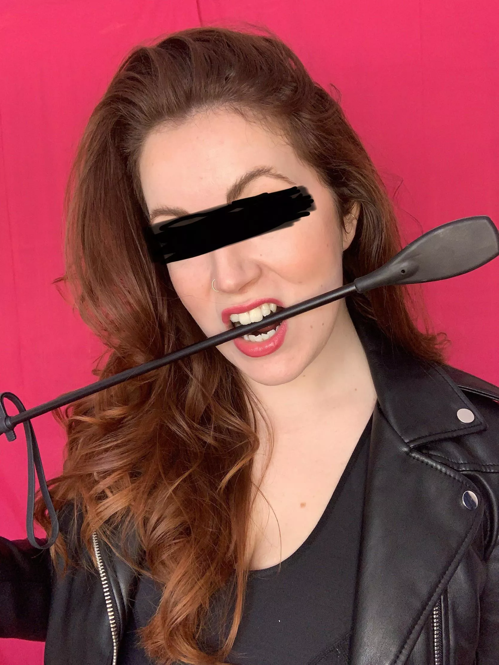 How bad do you want My teeth to bite your cock just like I’m biting this riding crop? posted by MistressEvieLove