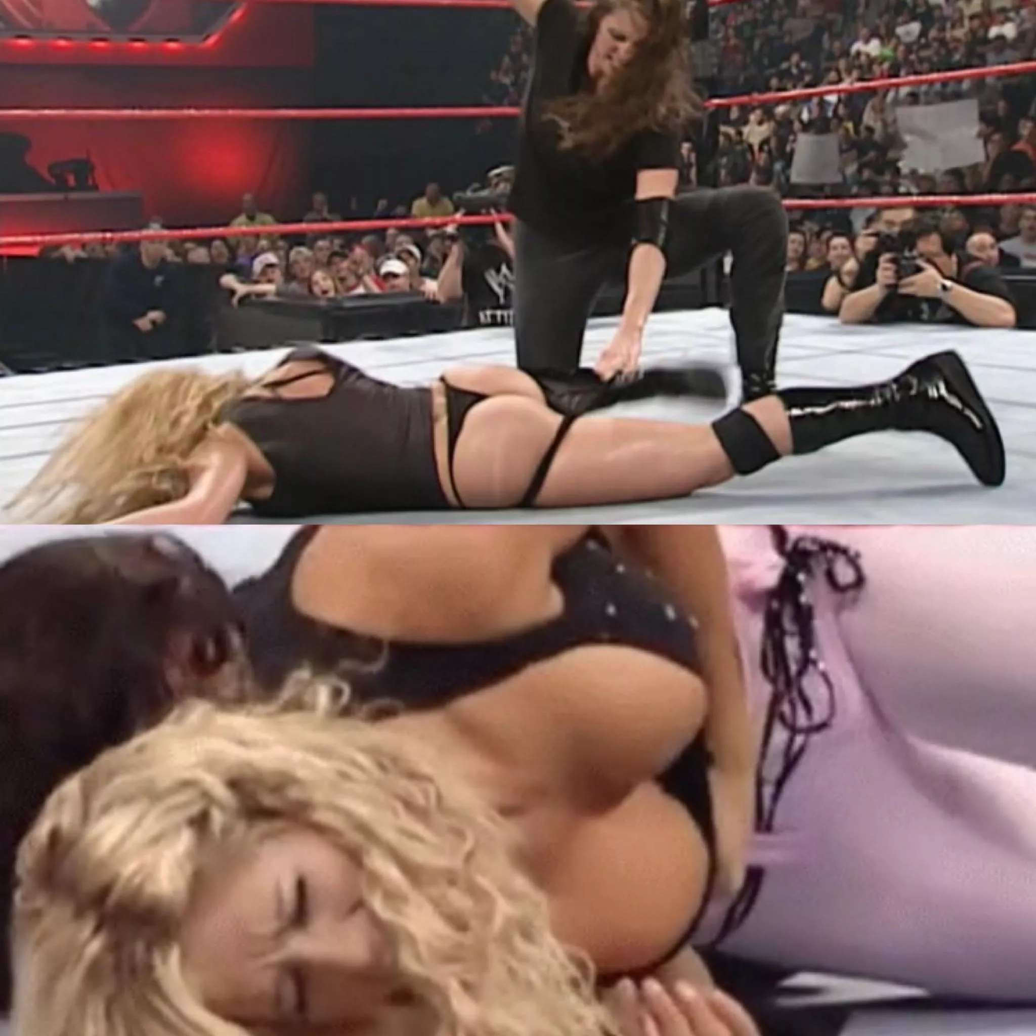 How degrading for these “divas” to have their body parts exposed as they get beaten in the ring posted by FlameFakes