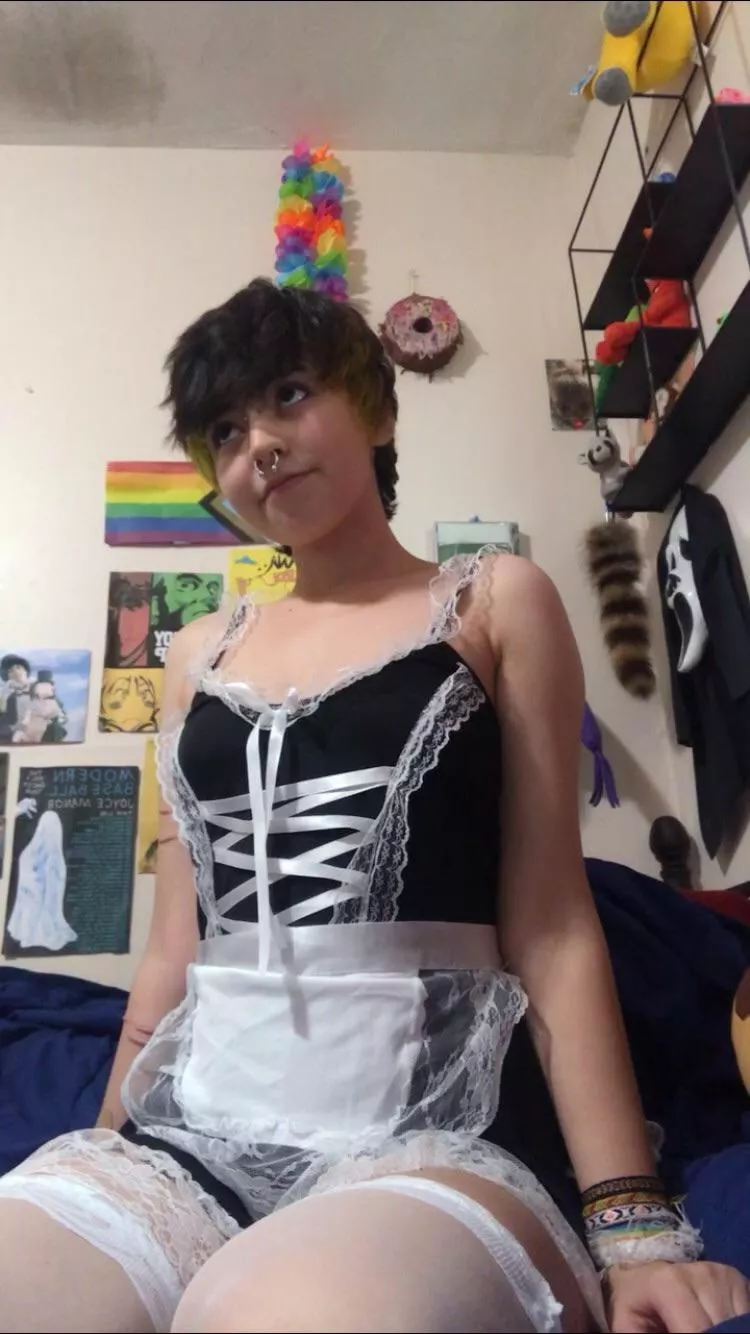 how do i look in my maid dress? ðŸ’— posted by spunkfem