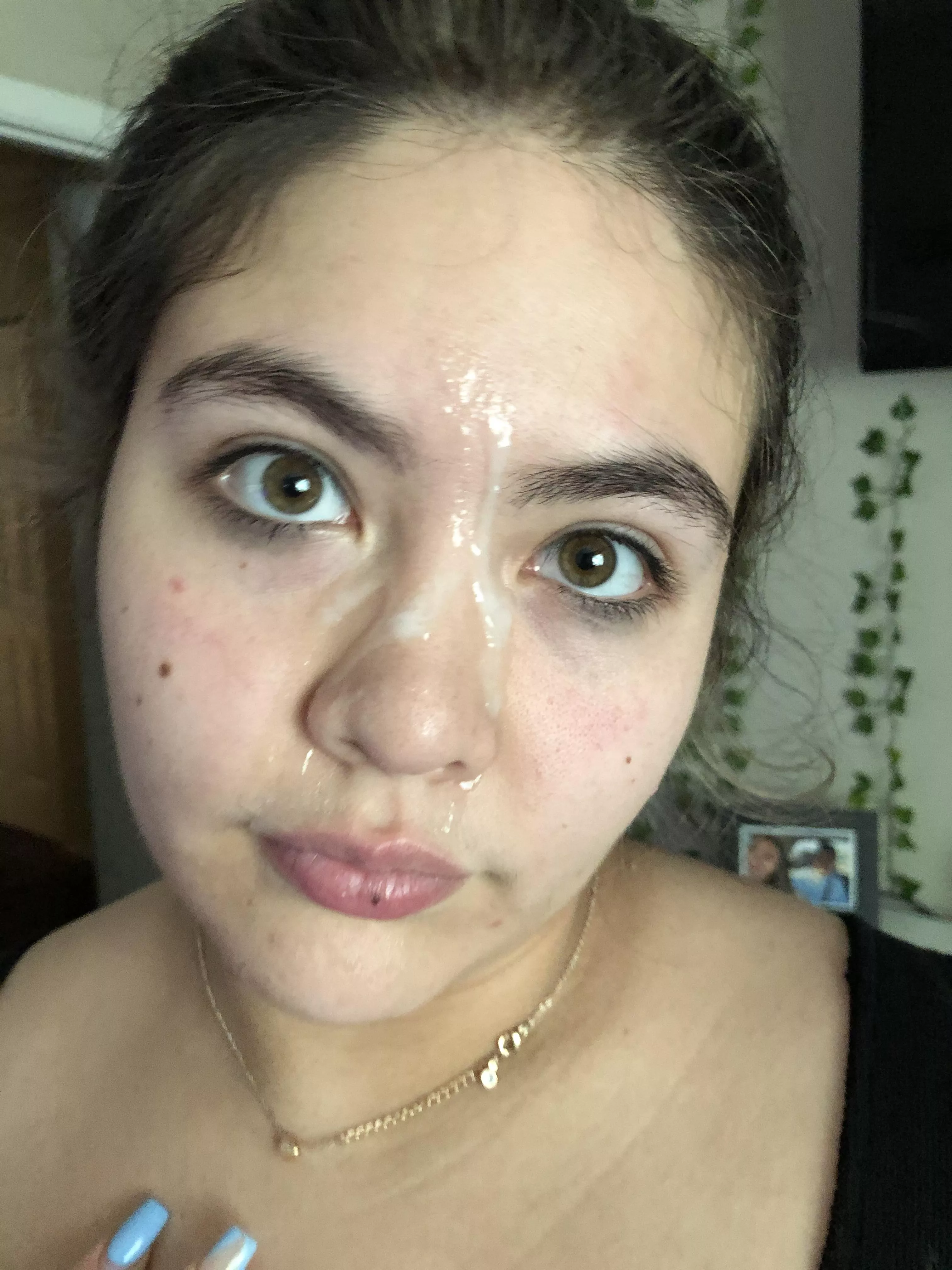 How do I look with cum on my face? 😜 posted by throwawayforporn150-