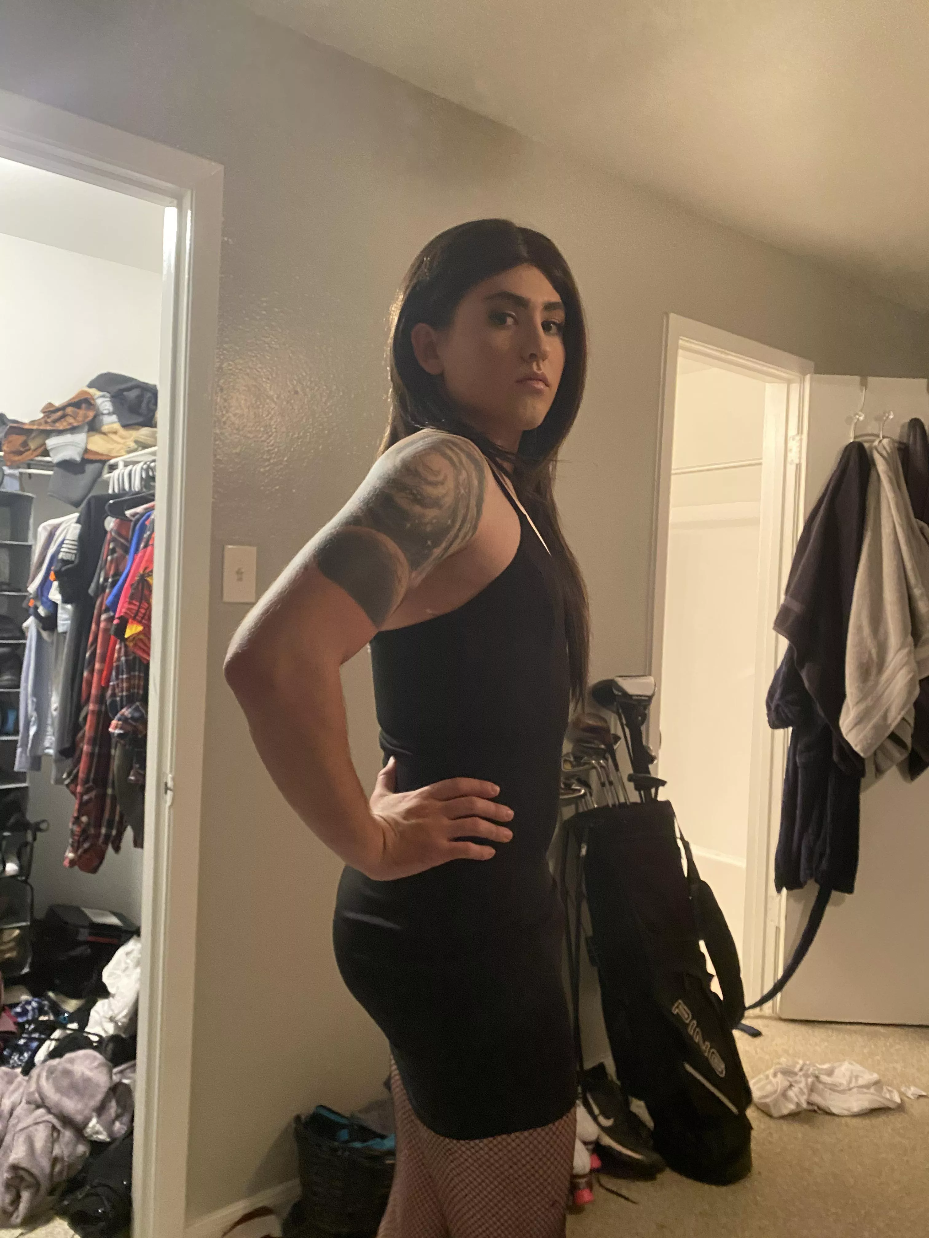 How do y’all like my little black dress? posted by Tattoofemboy97