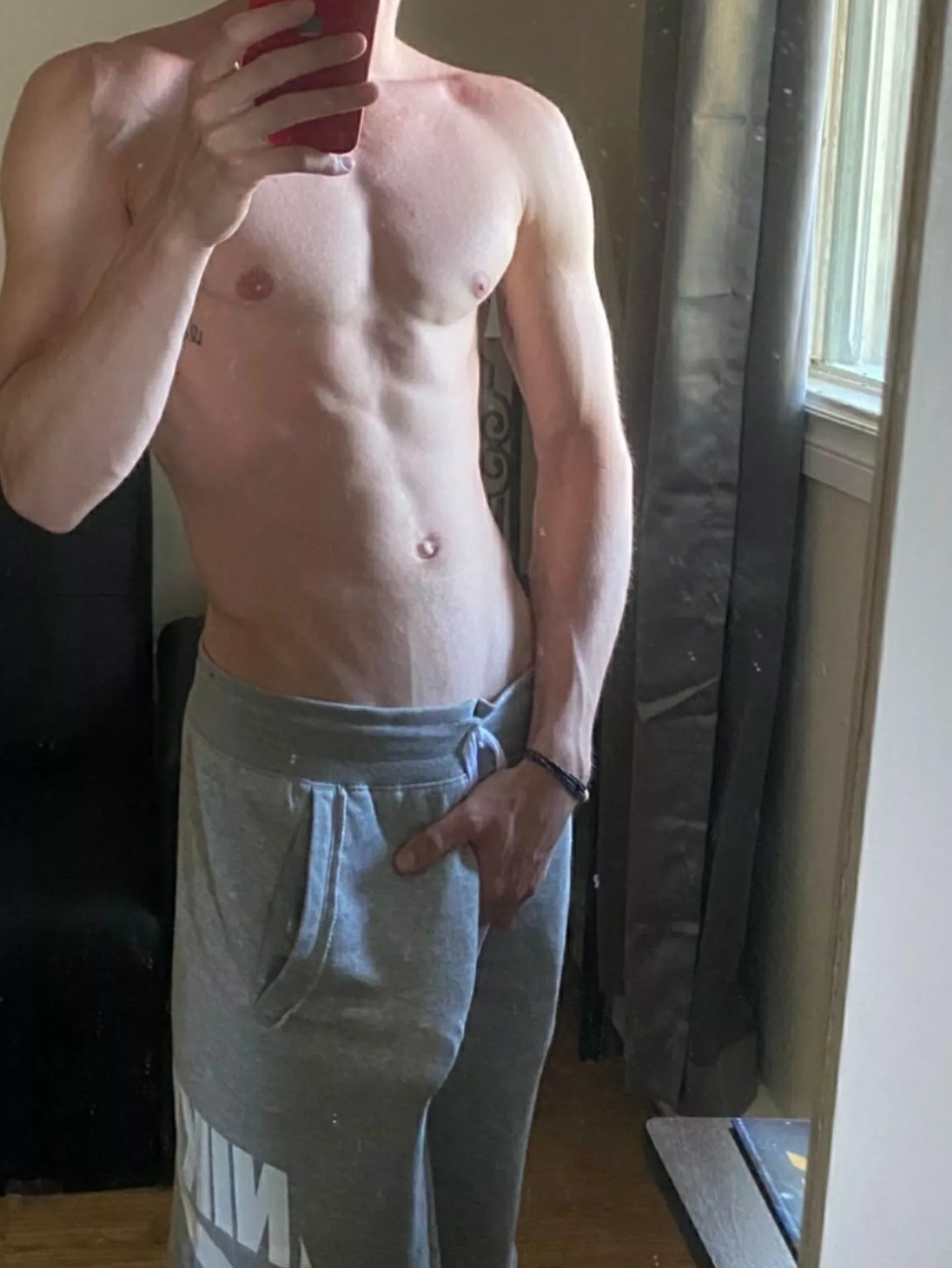 How do you like my grey sweatpants? posted by New_Specific9276