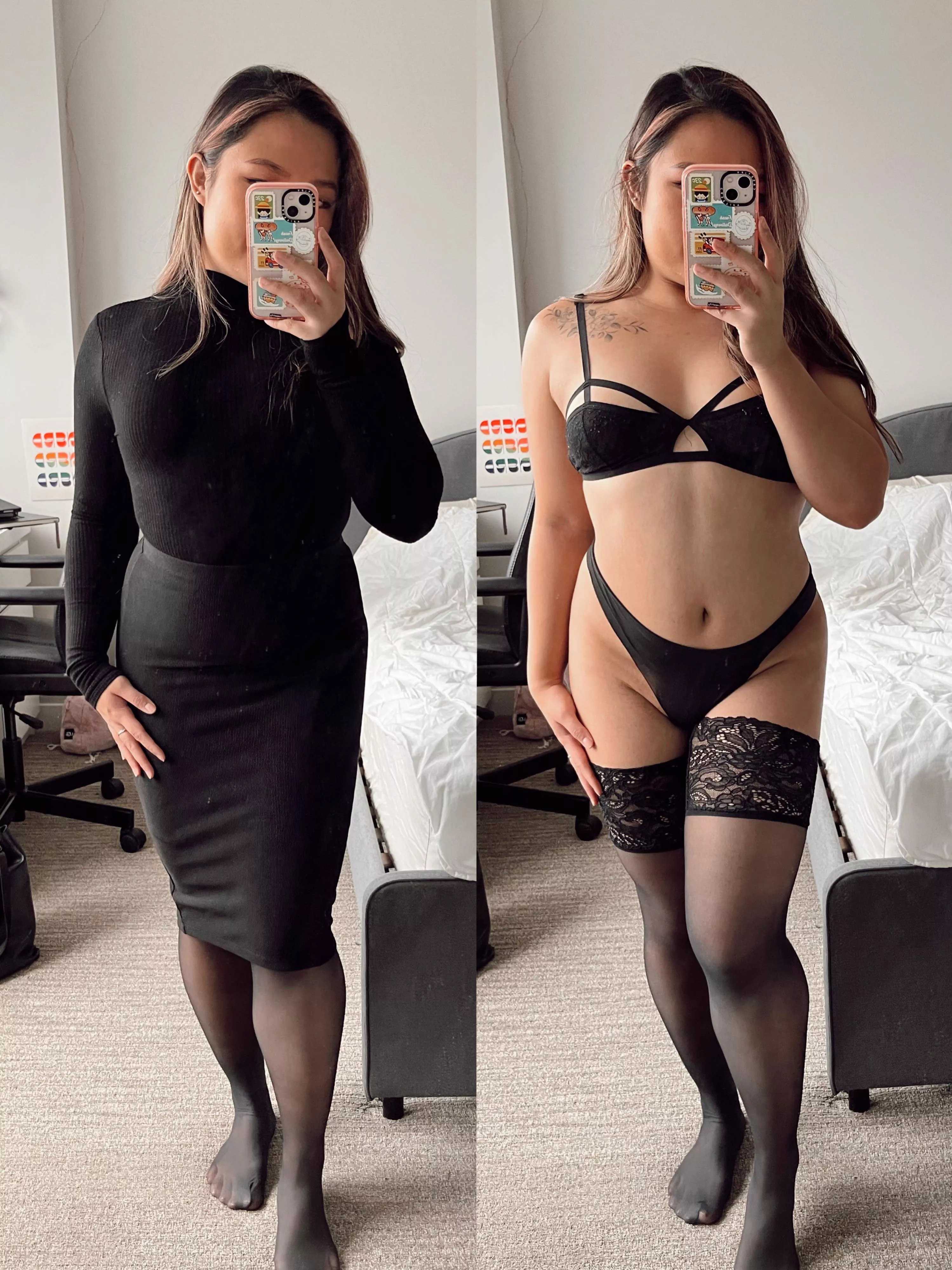 How my coworkers see me vs. how you get to see me 😇 posted by asianhunnybunny