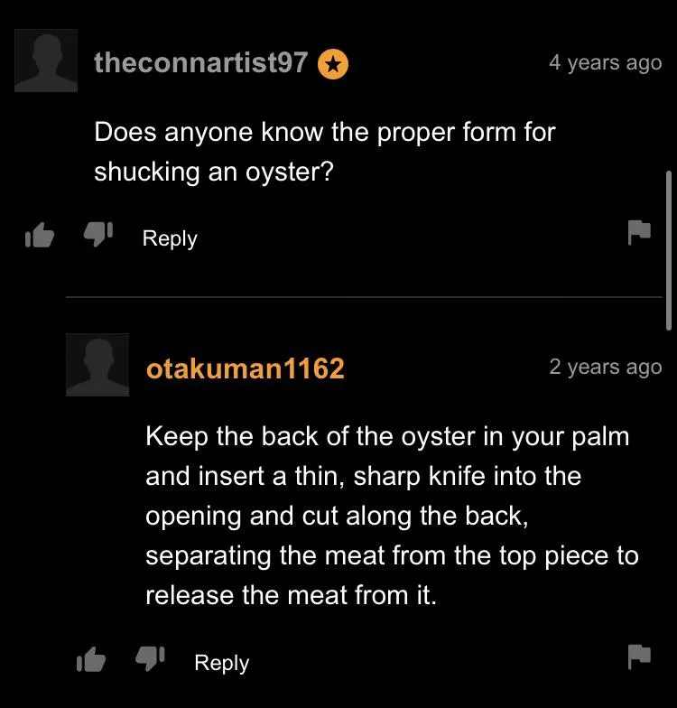 How to shuck an oyster posted by Pitacrustumpie