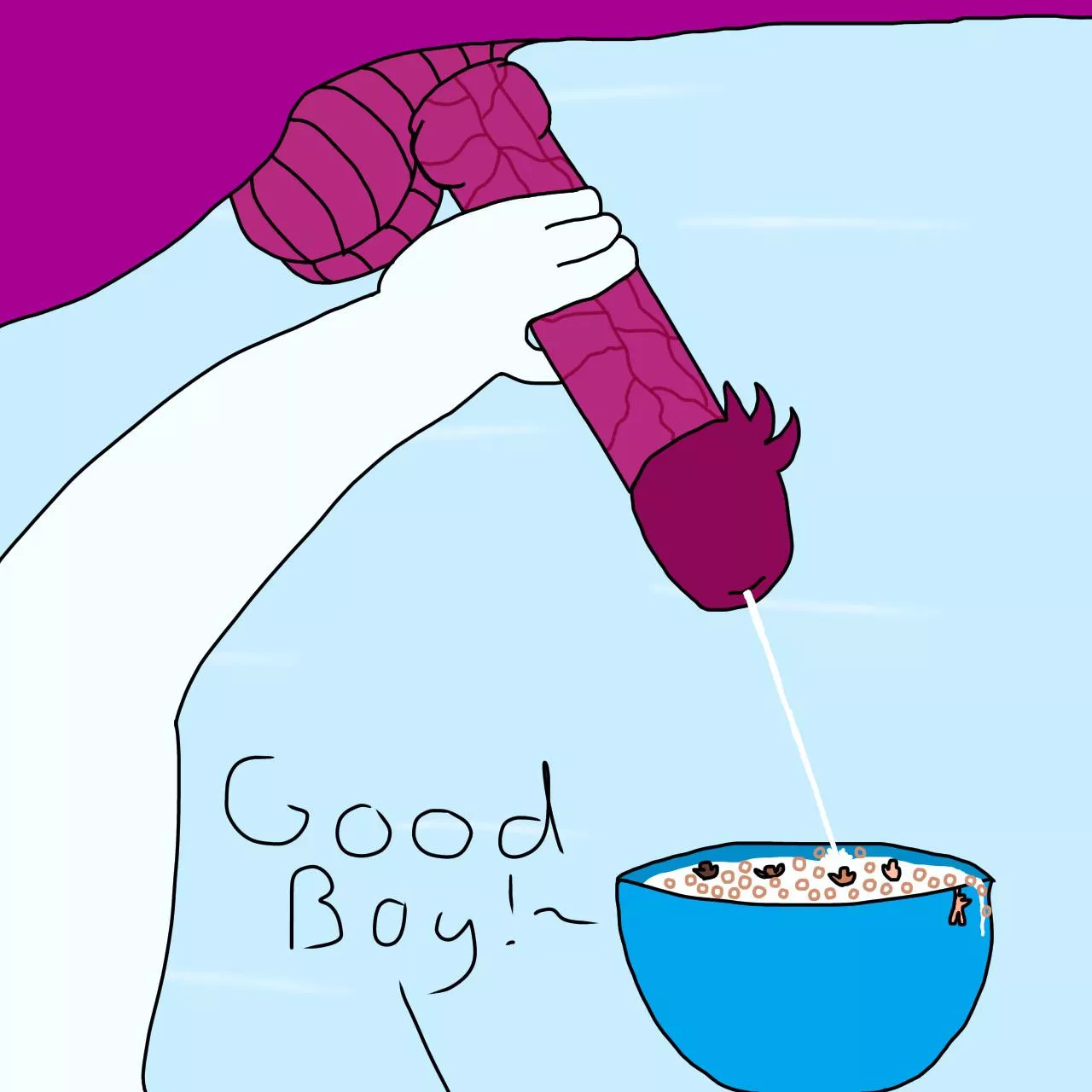 Human-O’s and Milk (OC by CryoDrago) posted by CryoDrago