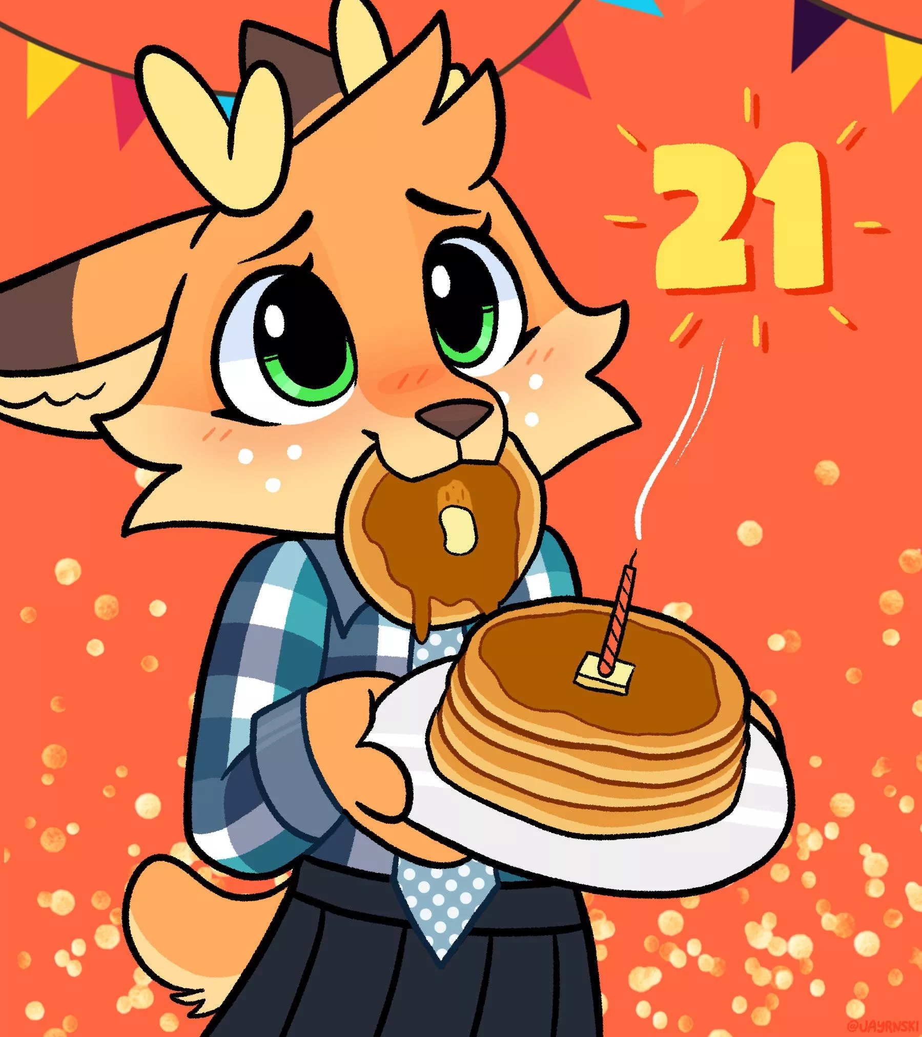 I am old now - enjoy a pancake with me! 🎉 posted by JayInDisarray