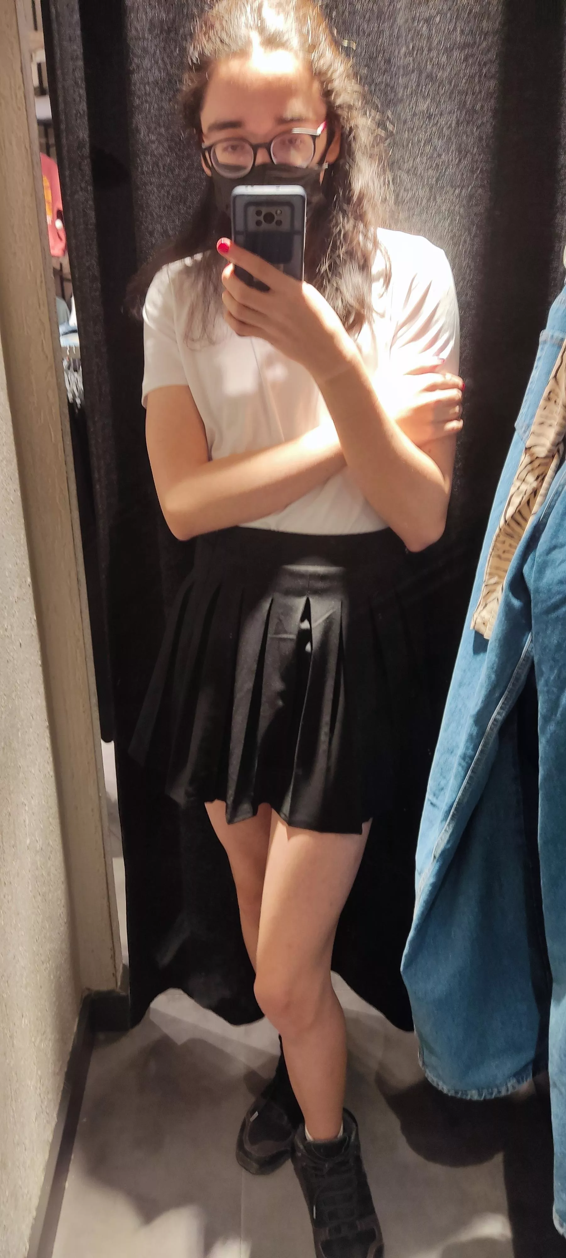 I bought my first skirt with the help of my friend 😊 posted by gramerjen