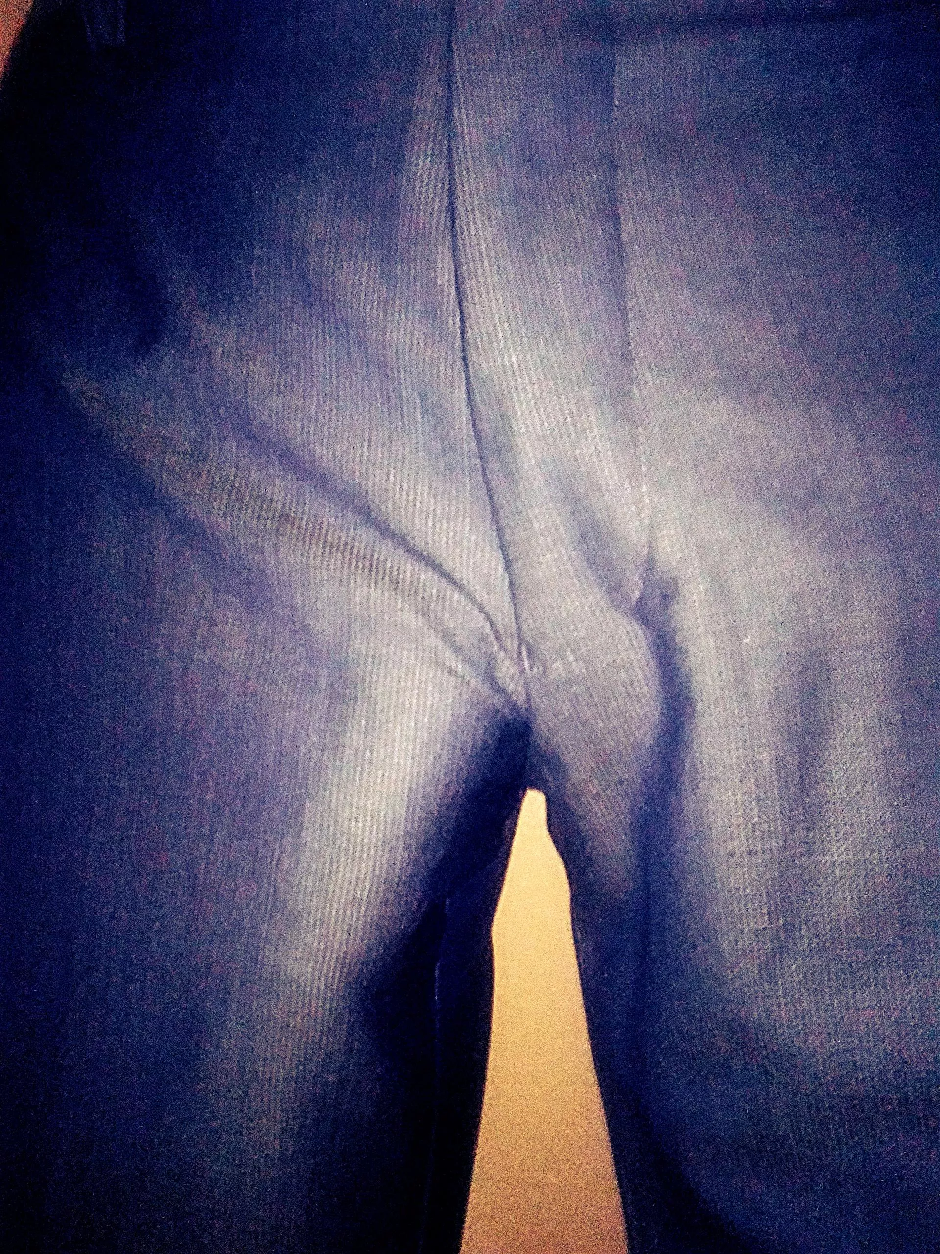 I bought some modern, high fashion trousers. This is what you can see. I'm afraid to wear them out. posted by Not_George_Kaplan