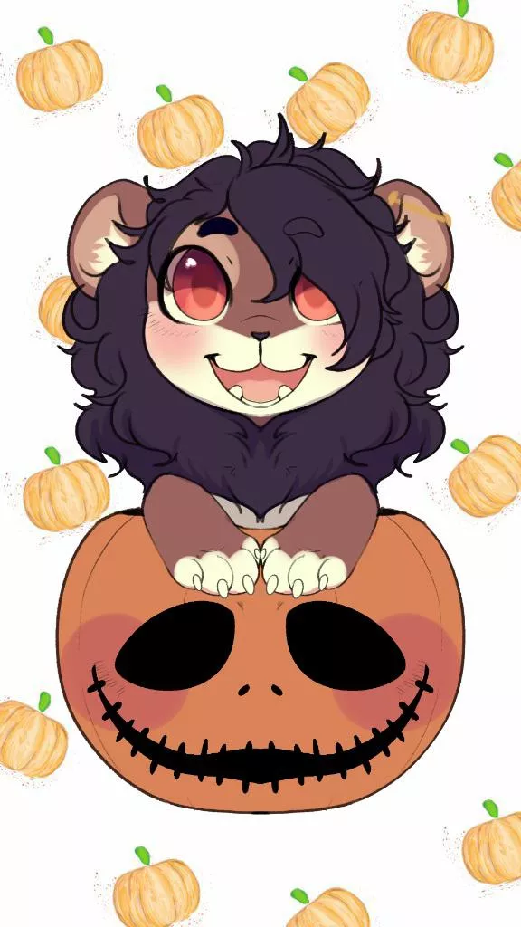 I could snatch one of @MochaTeeny(on twt)'s amazing pumpking ych slots! Background added by me! Happy early Halloween to y'all! posted by LittleRabbidFox