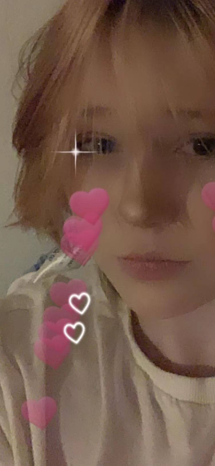 I did my makeup in the middle of the night cause I wanted to feel pretty :/💗 posted by Catboyzal