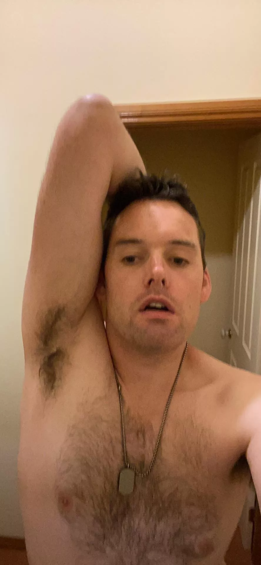 I don’t know why but as a guy who’s self esteem around his body. I think having my arm behind my head showing my pits makes me slightly decent looking! Anyone agree? Or at least think this isn’t that bad of a pic??? posted by Rquest89