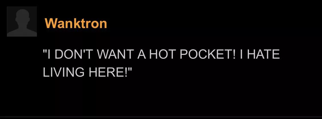 I don’t want a Hotpocket posted by yourMcNugget