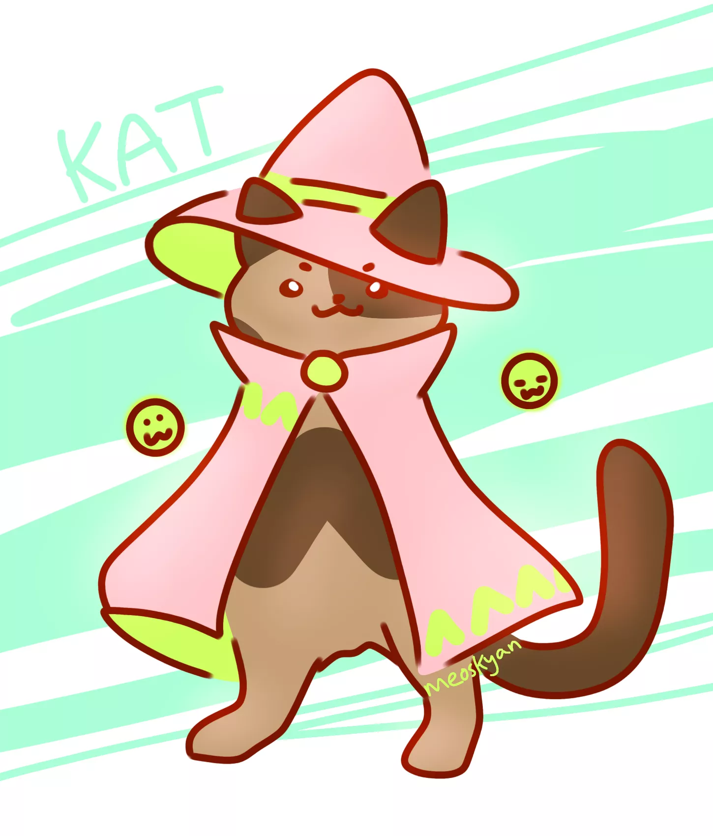 i drew wizard kat posted by meoskyan_art