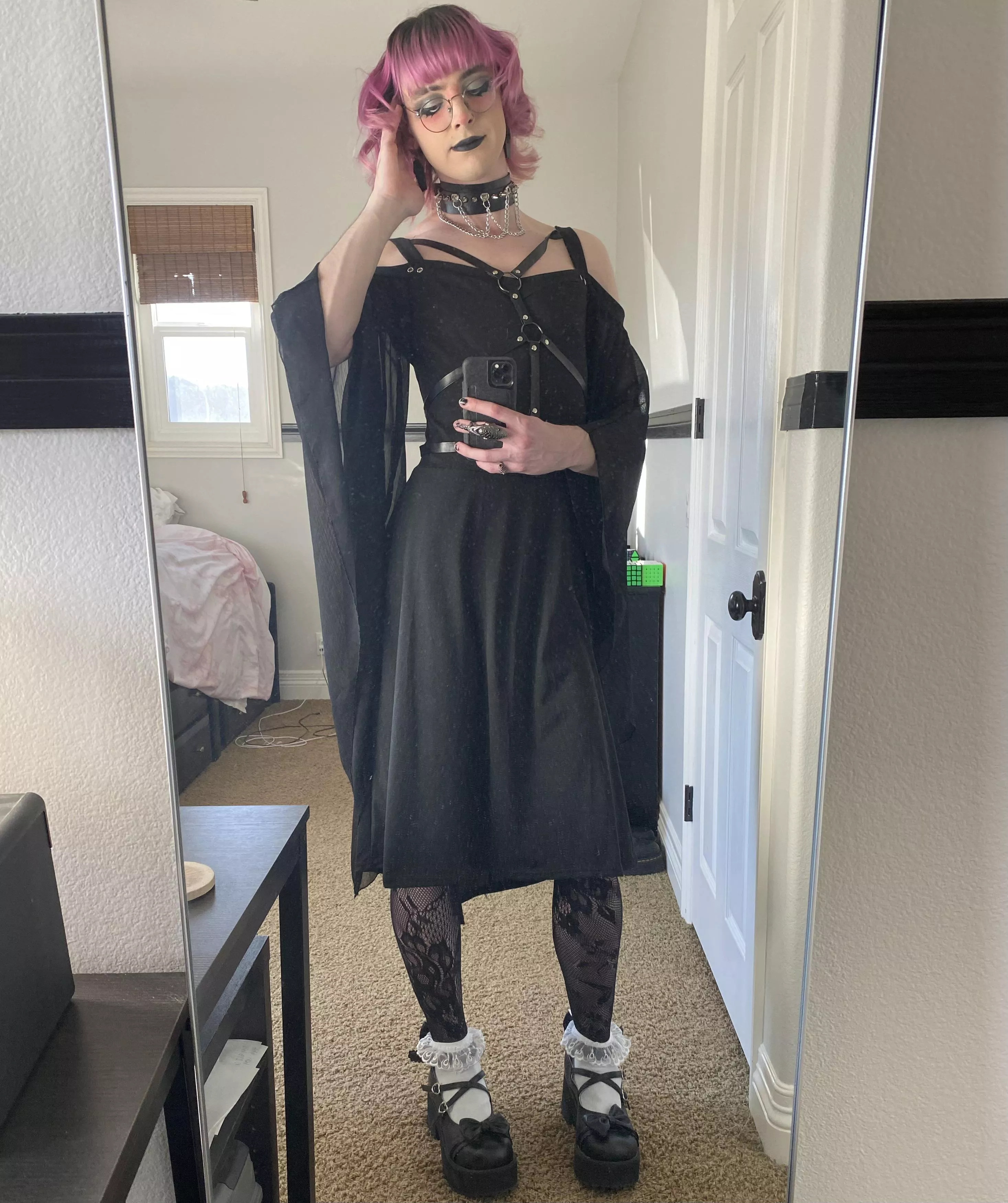 I feel like a hot witch in this dress 🖤 posted by PanFemboy